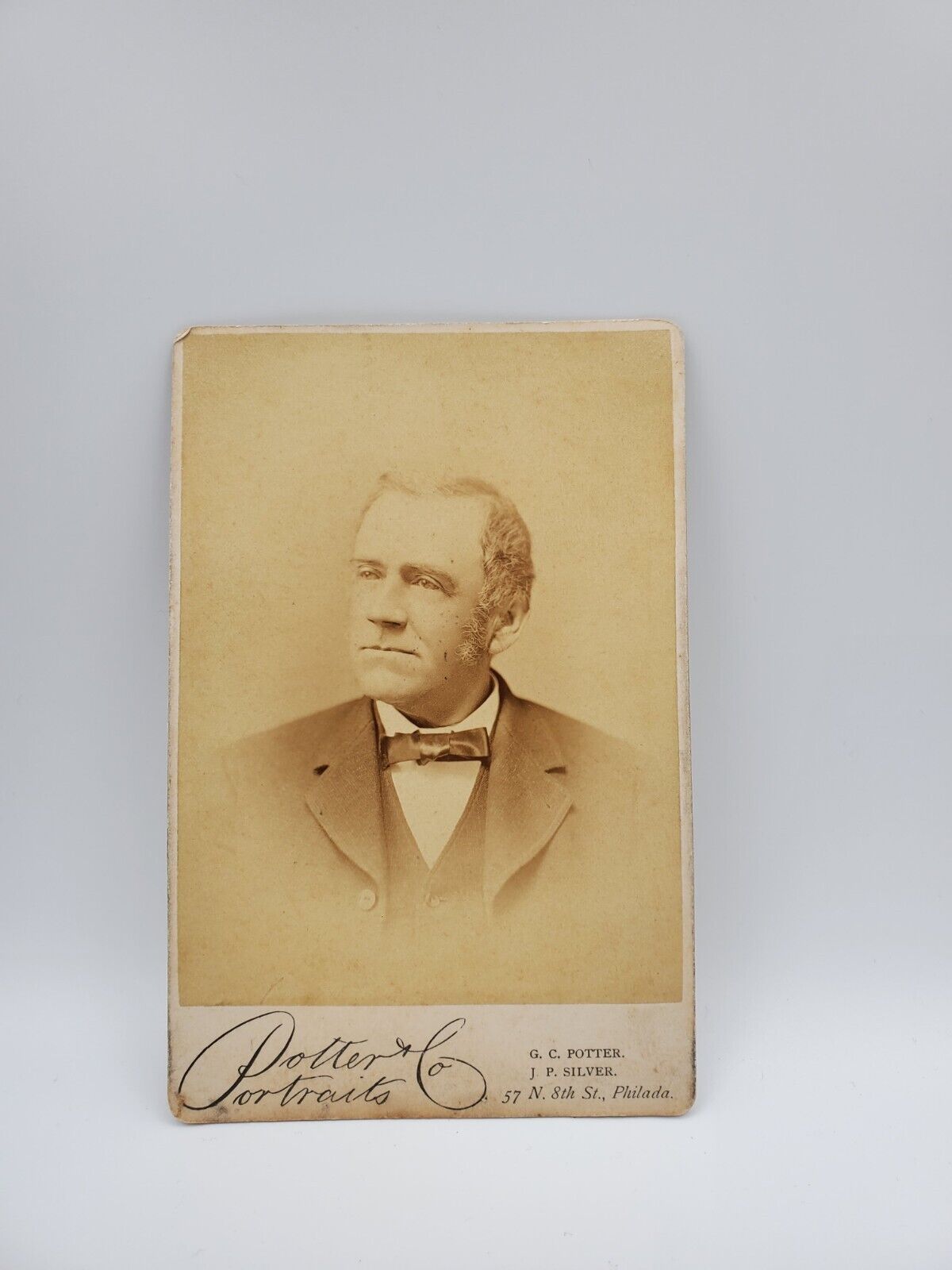 Antique Cabinet Card Mid Aged Gentleman