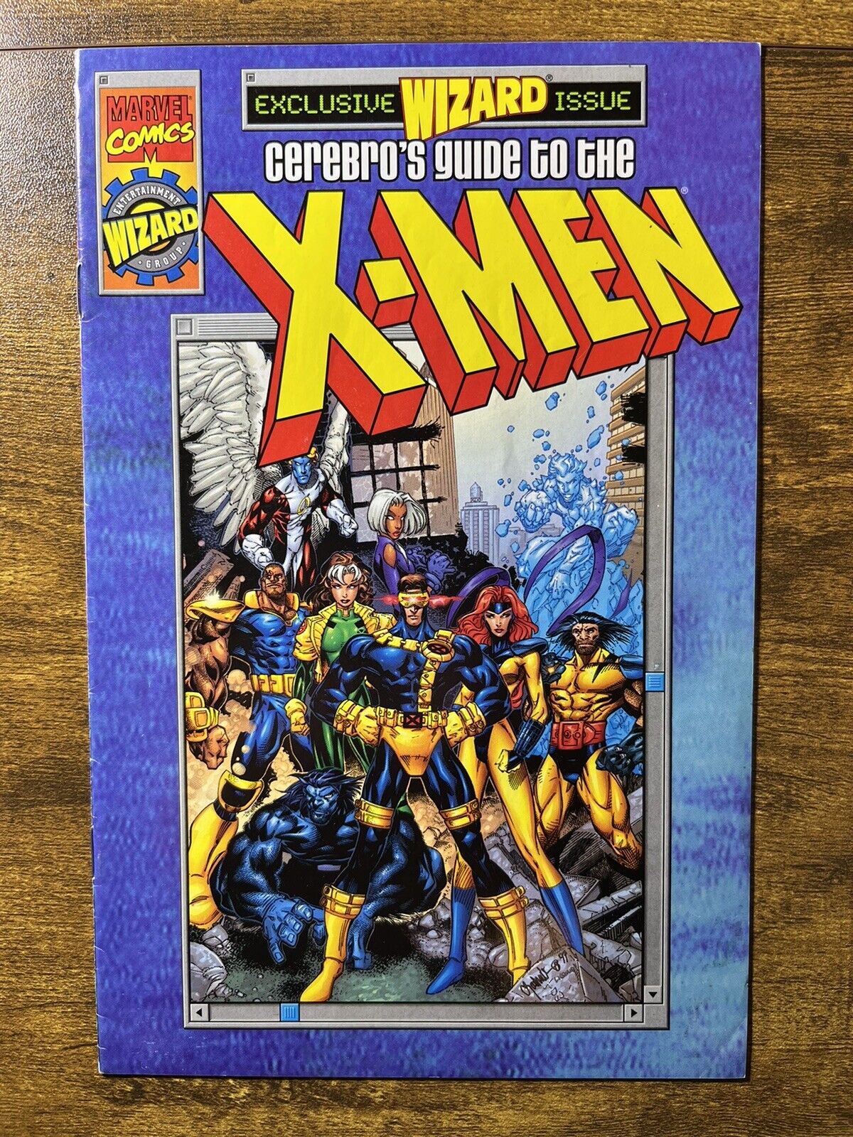 CEREBRO'S GUIDE TO THE X-MEN NM WIZARD EXCLUSIVE EDITION MARVEL COMICS 1998