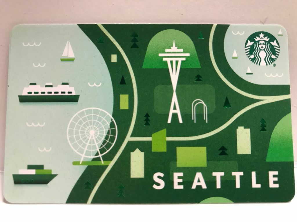 Starbucks 2019 SEATTLE City Gift Card, pin intact, new, no scans, no funds,#6194