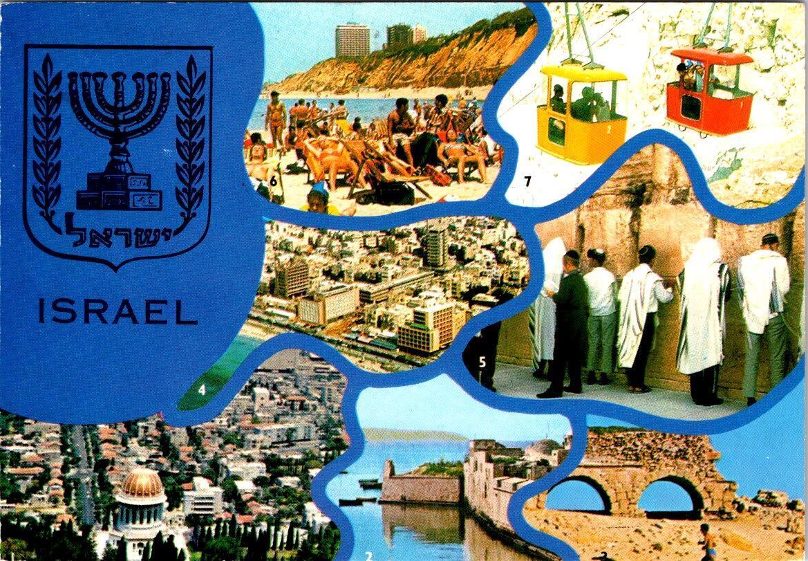 Israel,  HAIFA~ACRE~TEL AVIV~JERUSALEM WESTERN WALL~ROSH HANIKRA++  4X6 Postcard