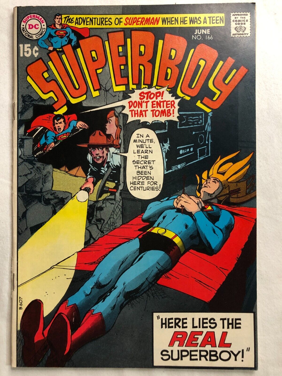 SUPERBOY #166 June 1970 Vintage Silver Age DC Comics Excellent Condition