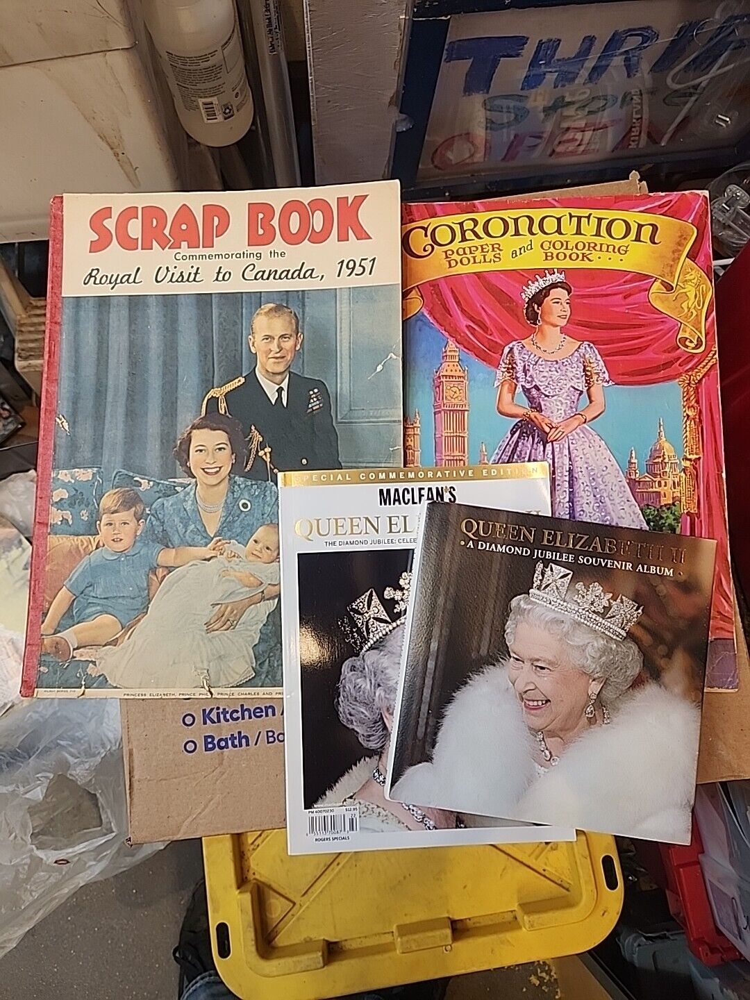 Royal visit Canada 1951 Princess Elizabeth II Philip Scrap book Lot Of 4 Books🔥