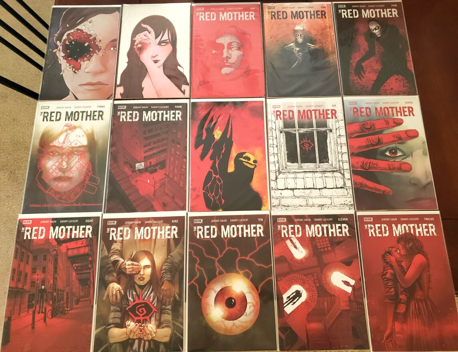 RED MOTHER 1 - 12 SET # 1 x 4 VARIANT COVERS HORROR COMICS JEREMY HAUN LUCKERT