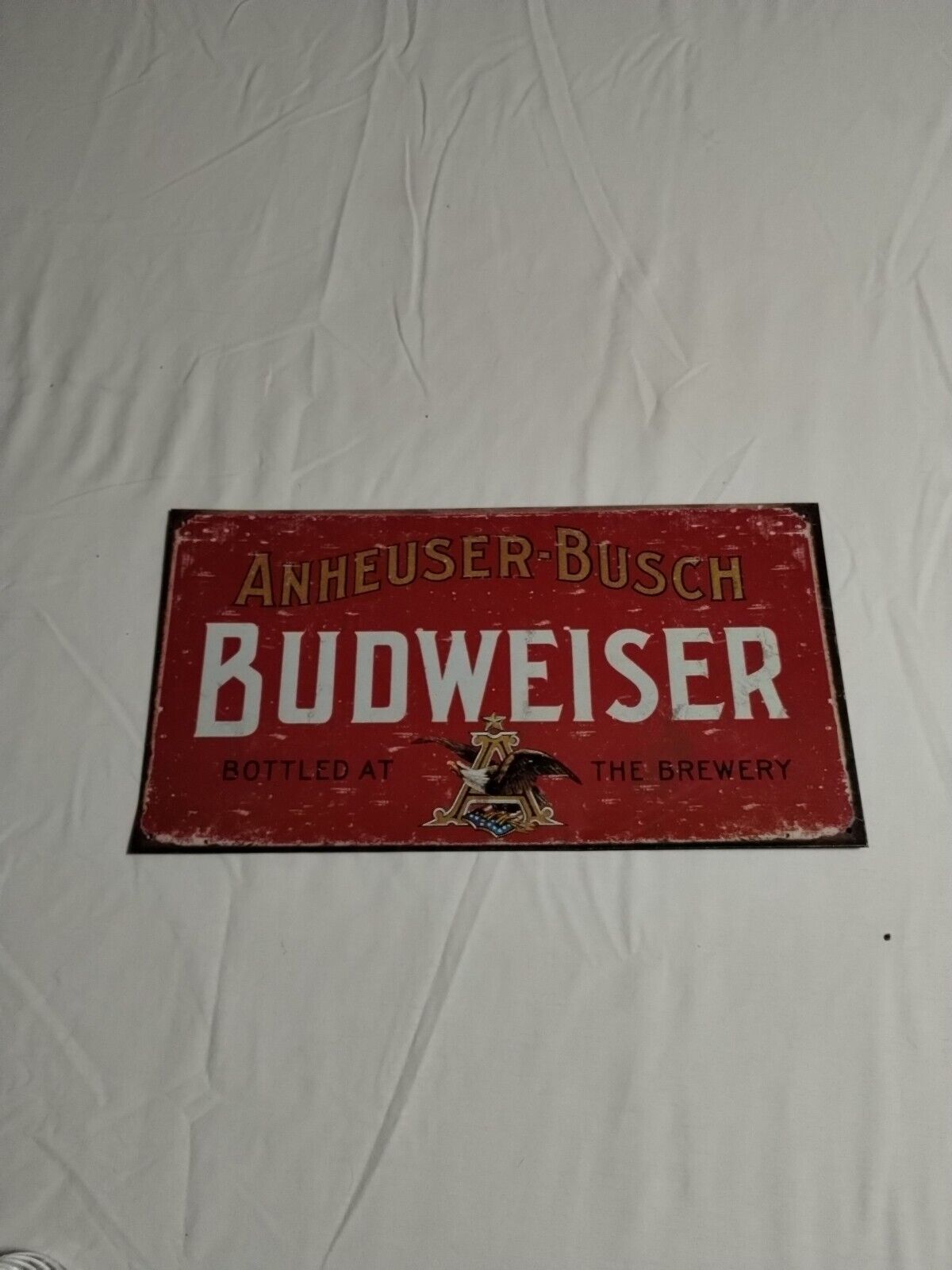 Budweiser Anheuser Busch Beer Sign Vintage Style 16\