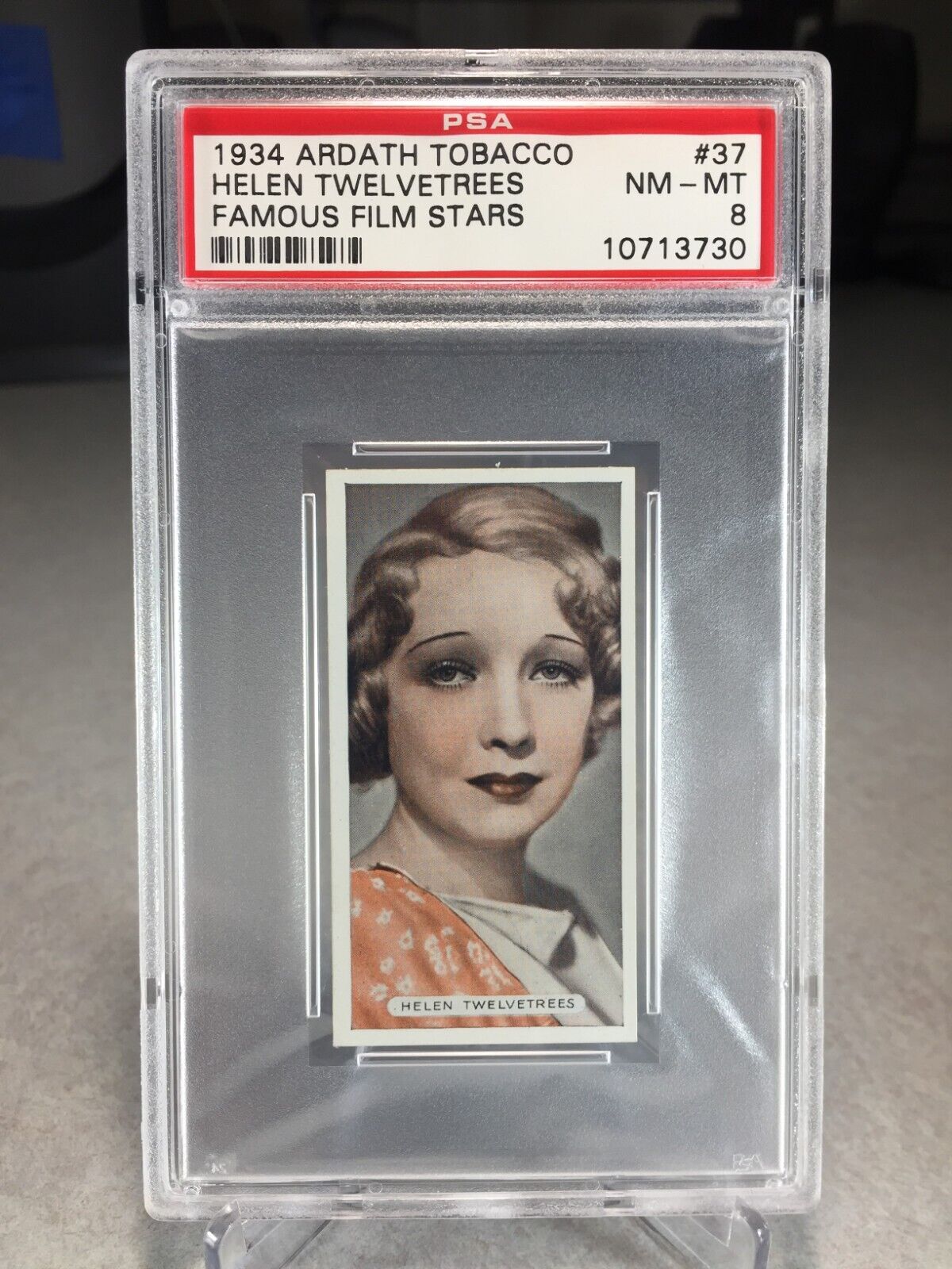 1934 Ardath Famous Film Stars Helen Twelvetrees #37 - PSA 8 POP 2 (none higher)