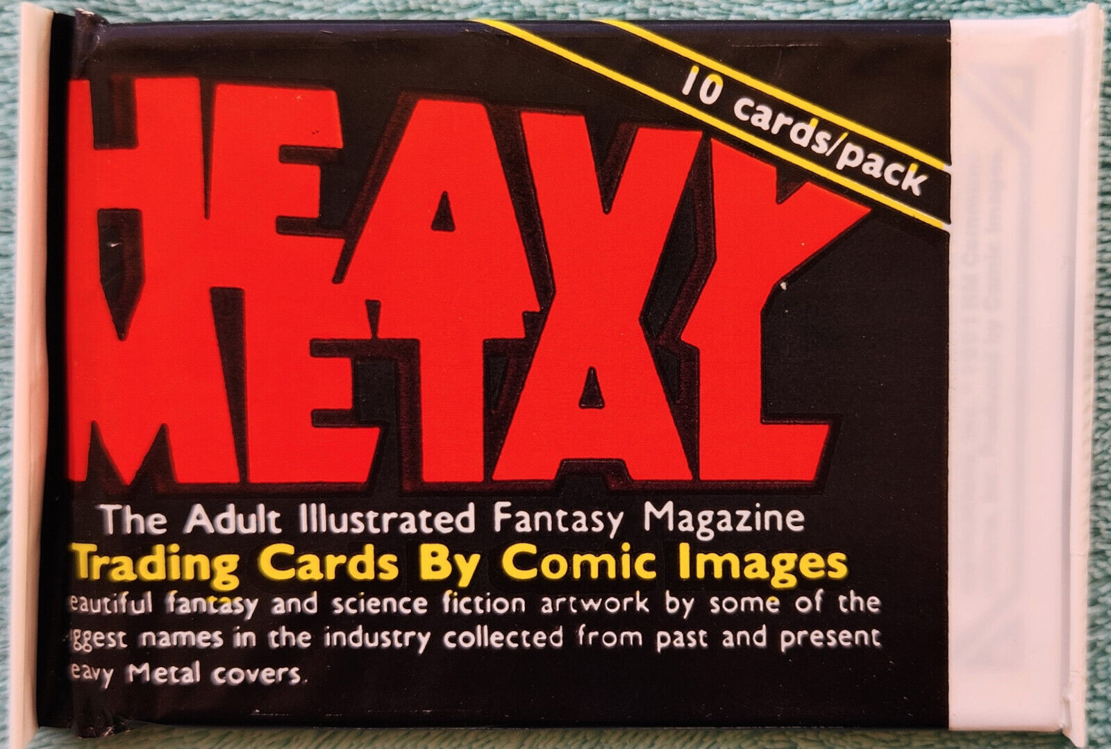 1991 Heavy Metal Sealed Pack Of 10 Collector Cards - Heavy Metal Magazine Covers