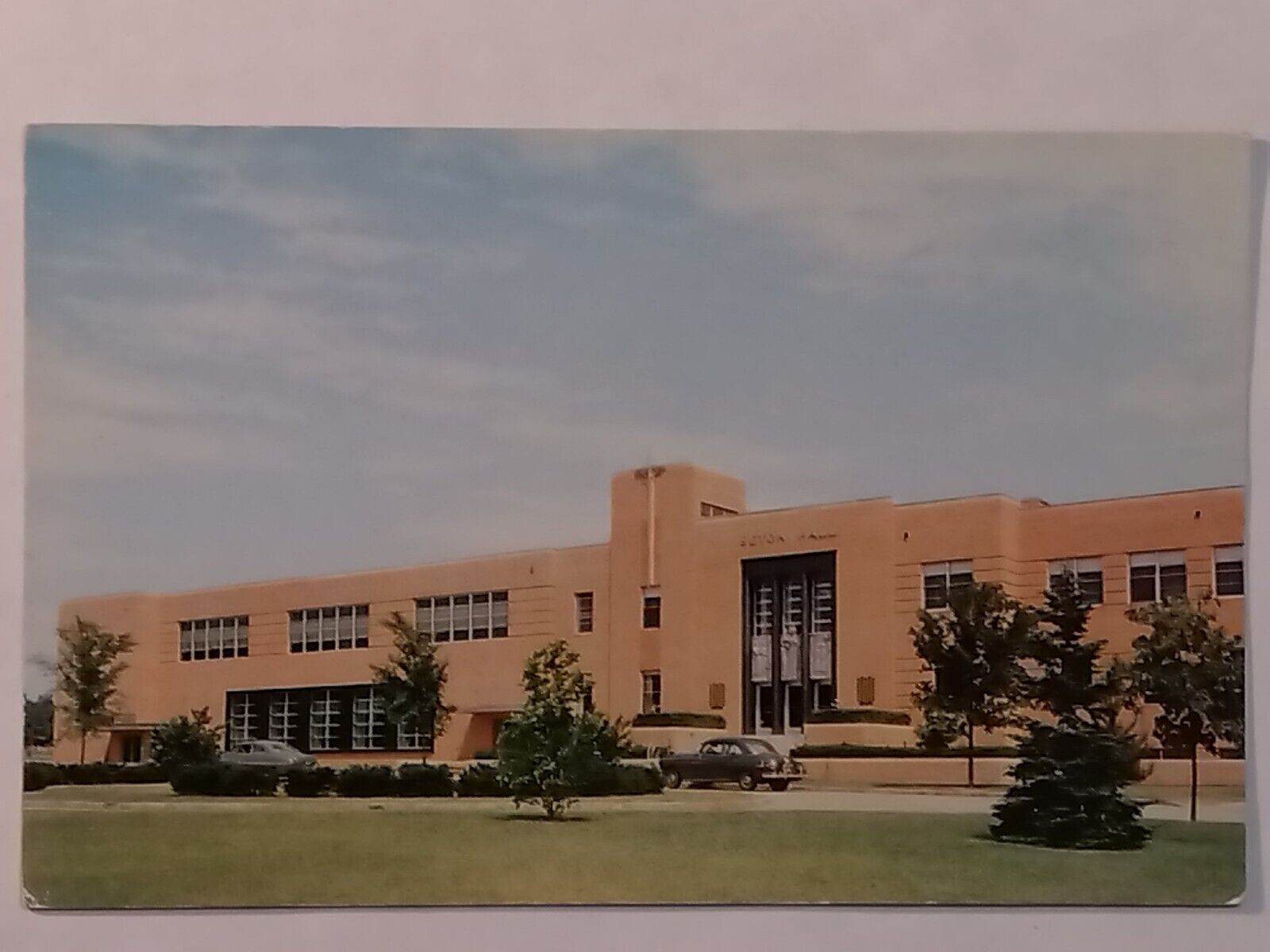 Seton Hall Coeducational Highschool Sunrise Highway Long Island Postcard