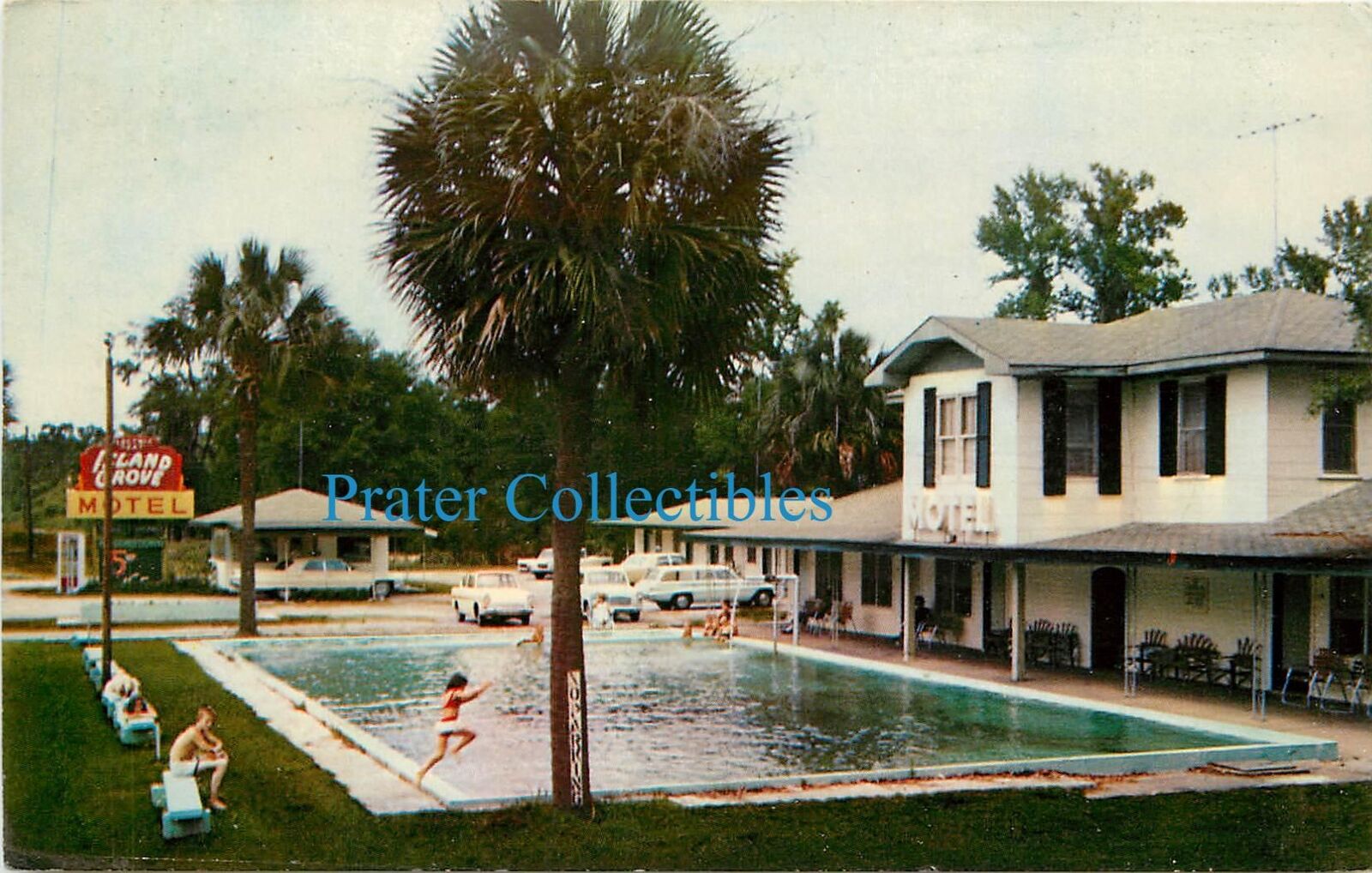 Georgia, GA, Waverly, Island Grove Motel & Restaurant Chrome Postcard 1950\'s