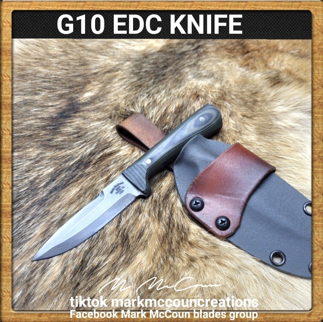 HAND MADE G10 EDC  KNIFE BY MARK MCCOUN MADE IN THE USA #3