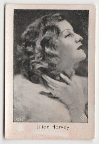 Lilian Harvey vintage 1930s Josetti Filmbilder German Tobacco Card #290