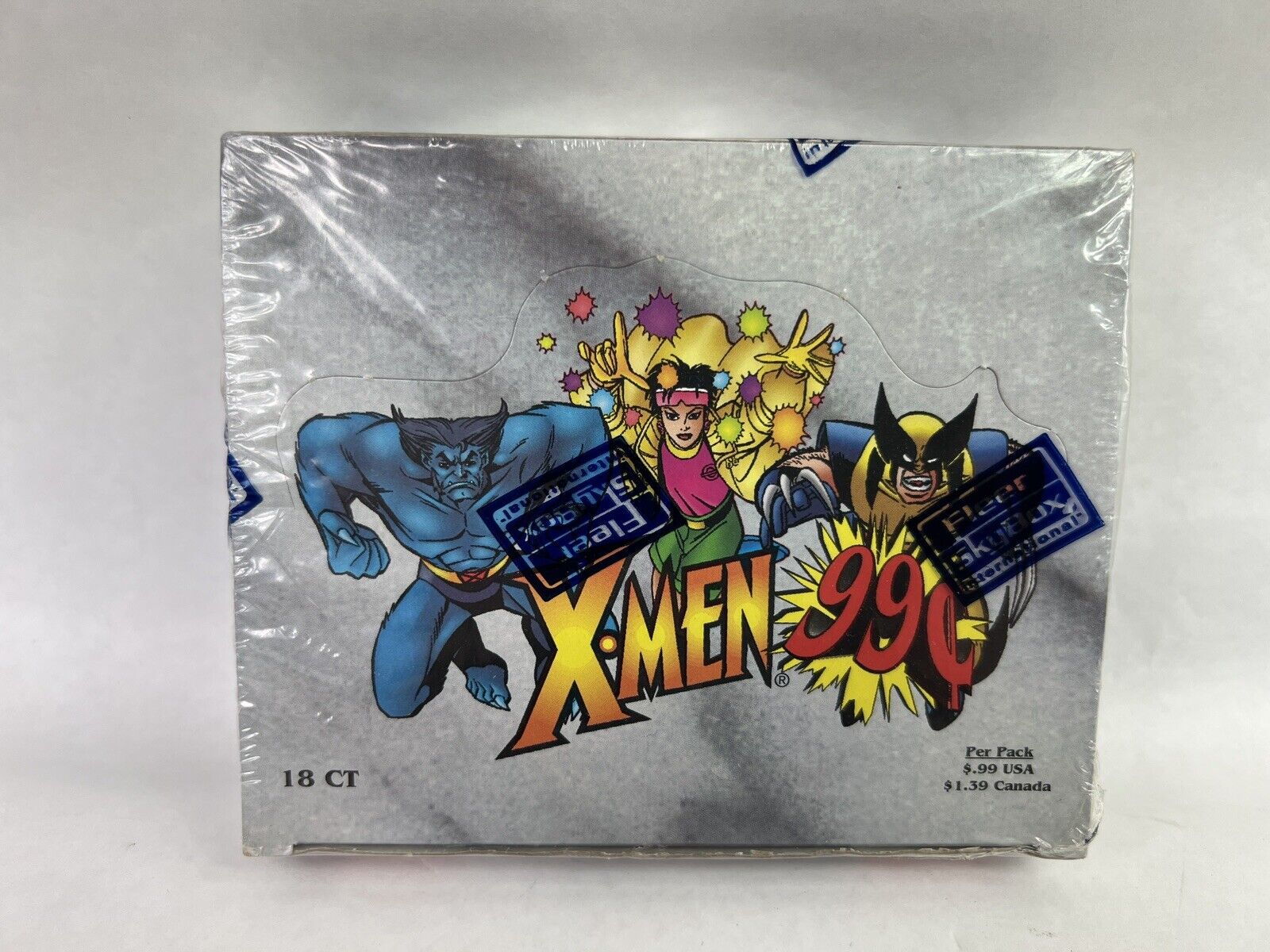1997 Marvel X-Men Trading Card Sealed Box 18 Ct/Packs Fleer SkyBox Unopened RARE