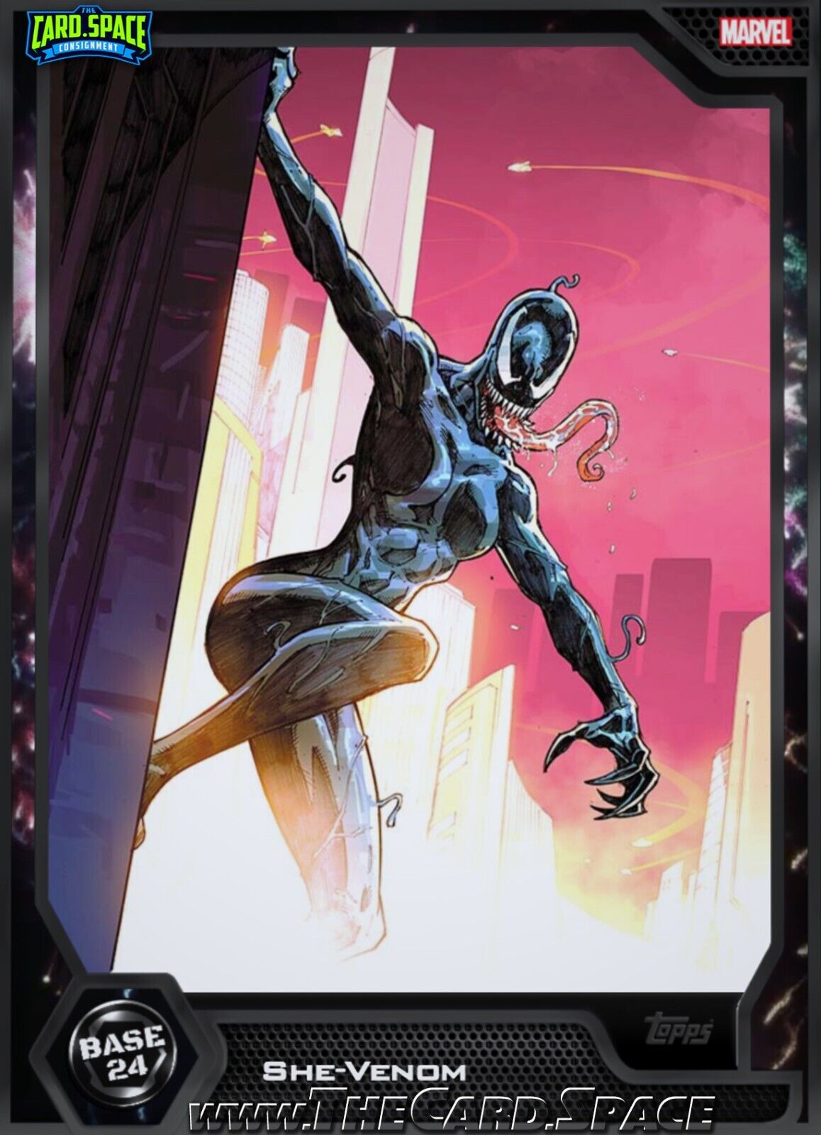 DIGITAL: 2024 Topps Marvel - Series 1 Fireworks # She-Venom (Limited Edition)