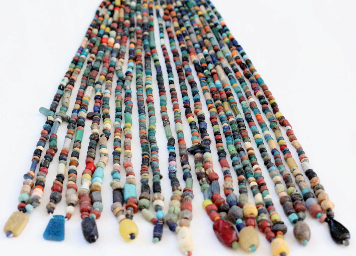 Wholesale 11 Strands of ancient mix beads from different periods Afghanistan.