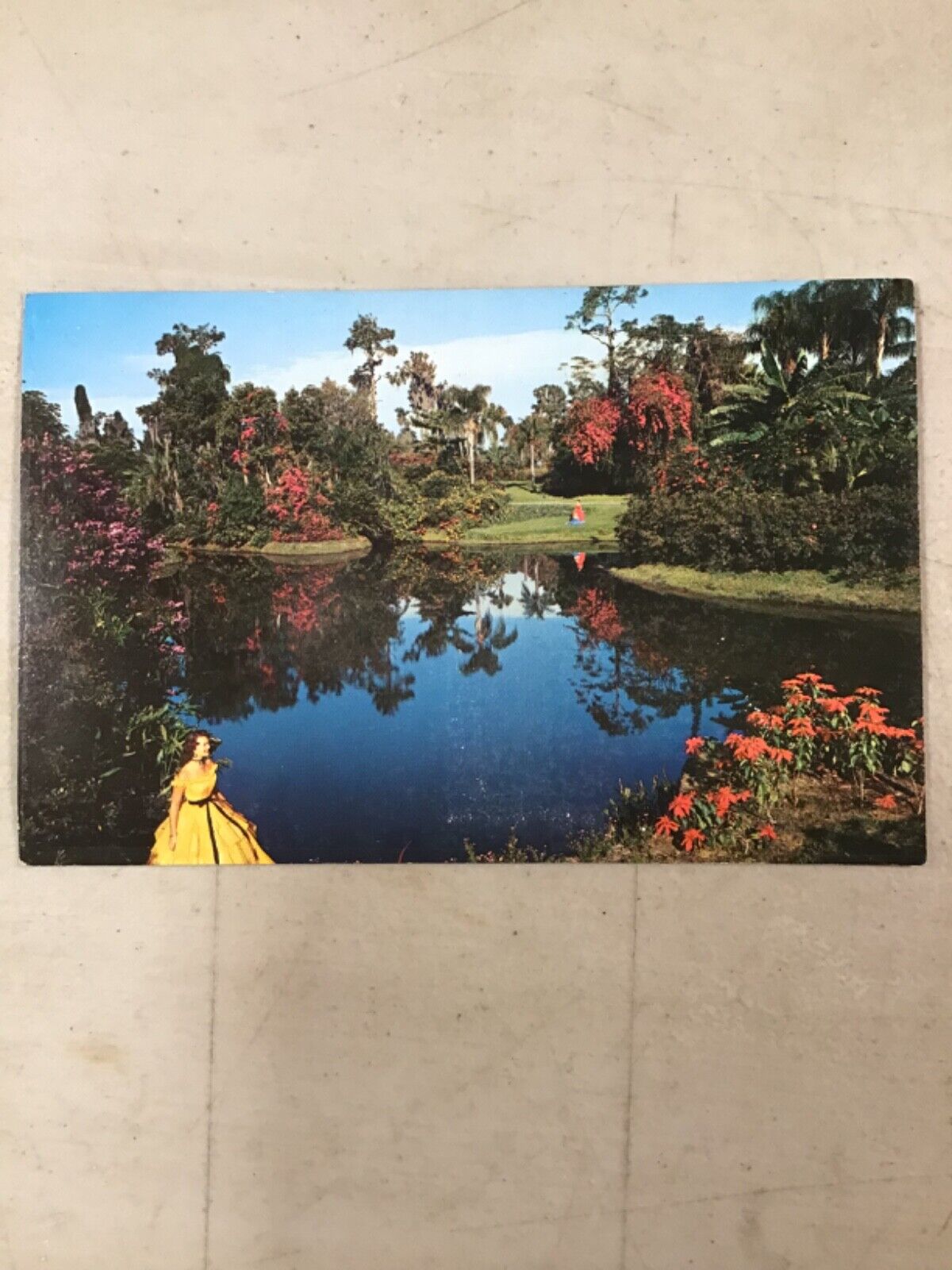 Vintage Postcard - Cypress Gardens Florida FL -  Posted 1971 - Old Dress Fashion