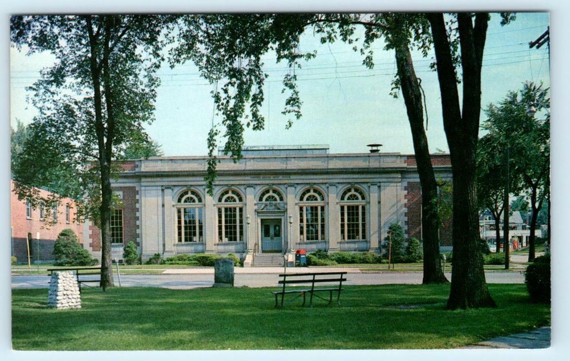 ONEIDA, New York NY ~ Higginbotham Park & POST OFFICE c1950s-60s Postcard
