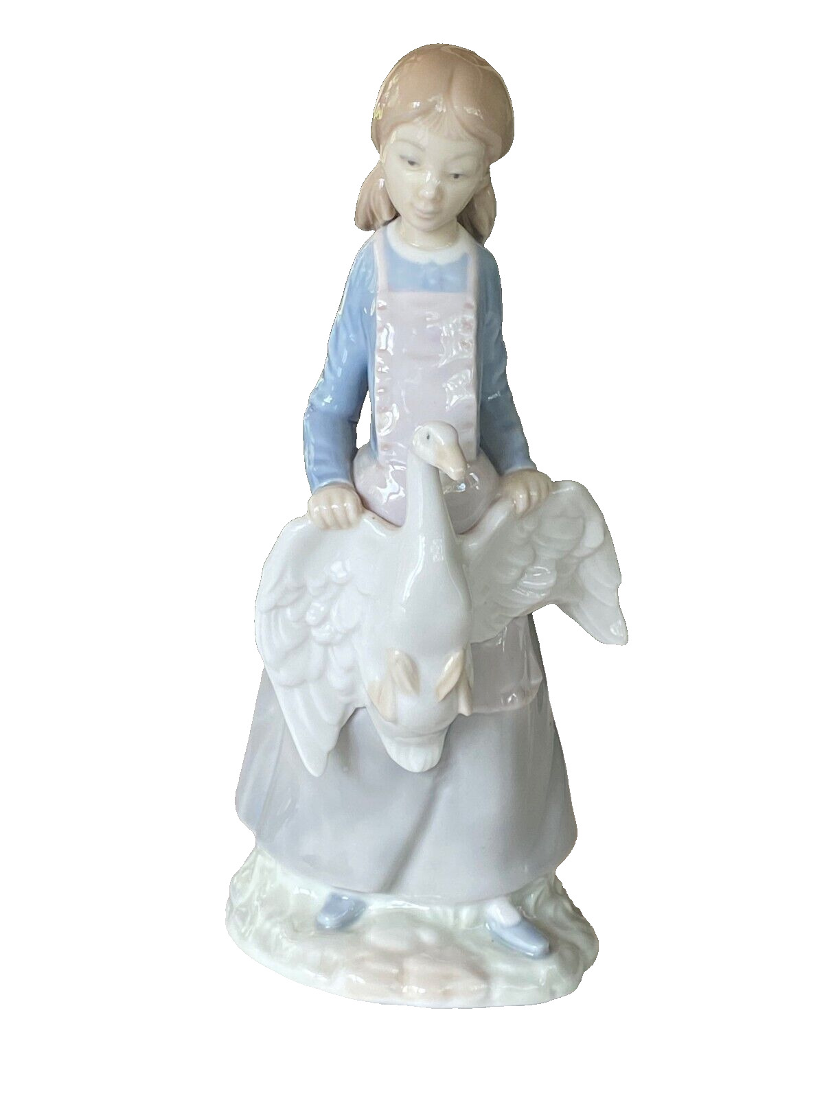 Nao Lladro Porcelain Figurine Goose Girl Made in Spain