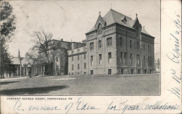 1905 Torresdale,PA Convent Sacred Heart Philadelphia County Pennsylvania Vintage
