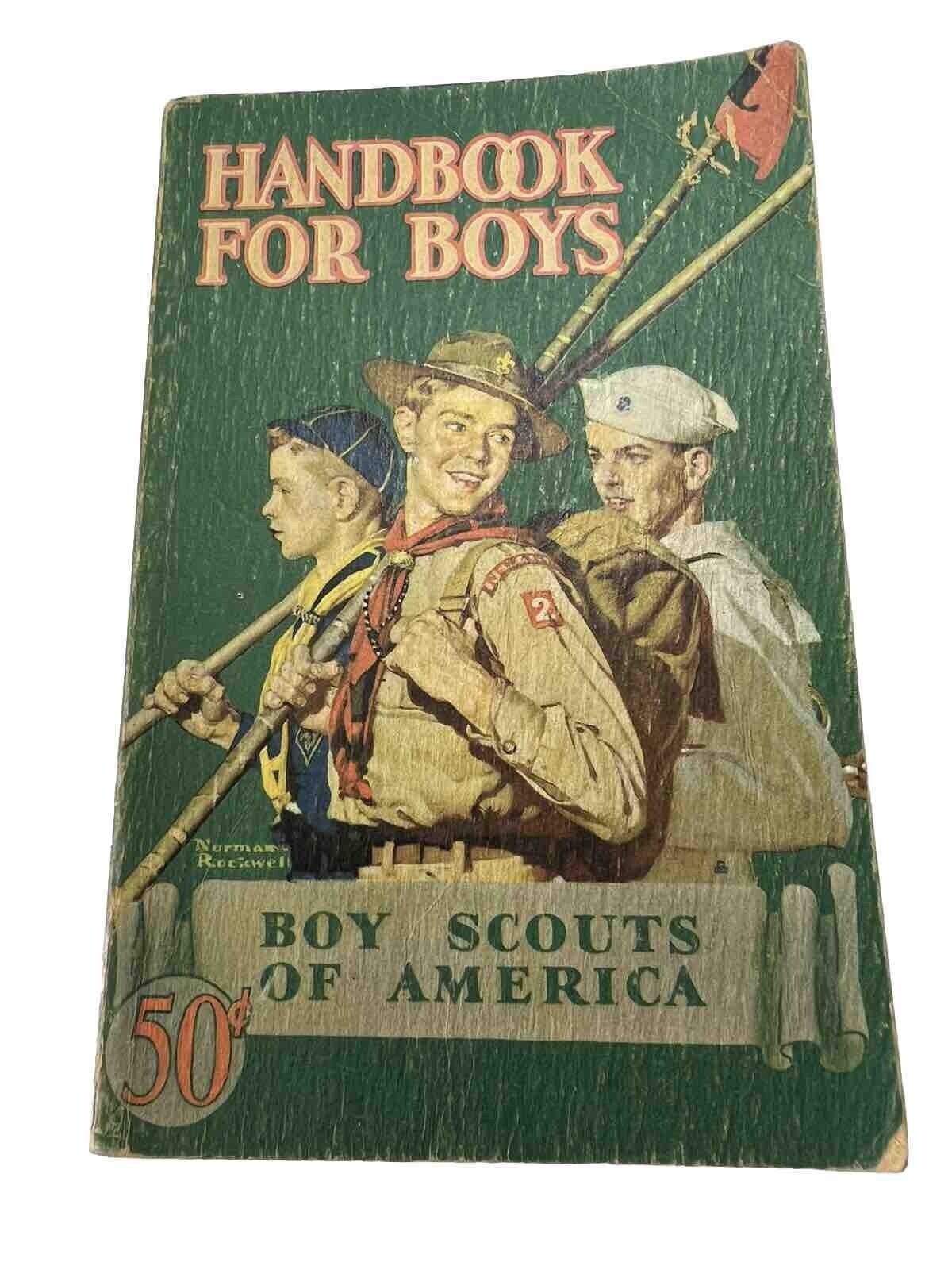 BSA Revised Handbook For Boys 1st Edition 35th Printing Paperback BS-956