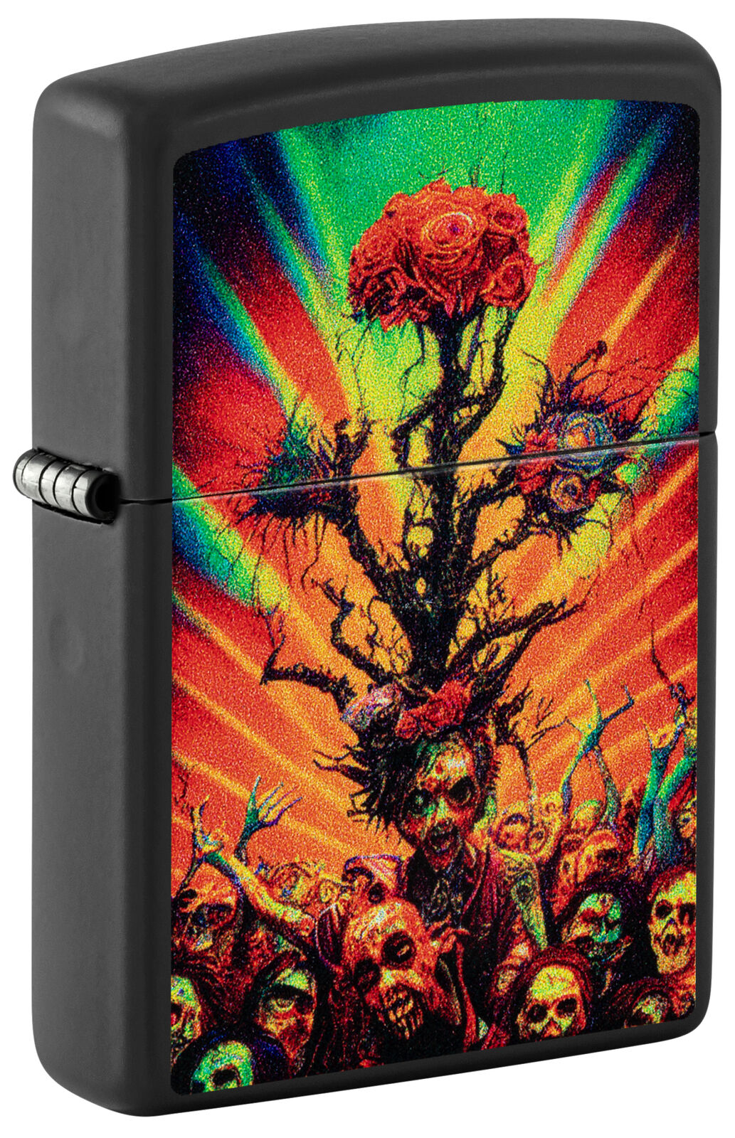 Zippo Abstract Zombie Black Matte Windproof Lighter, 48956