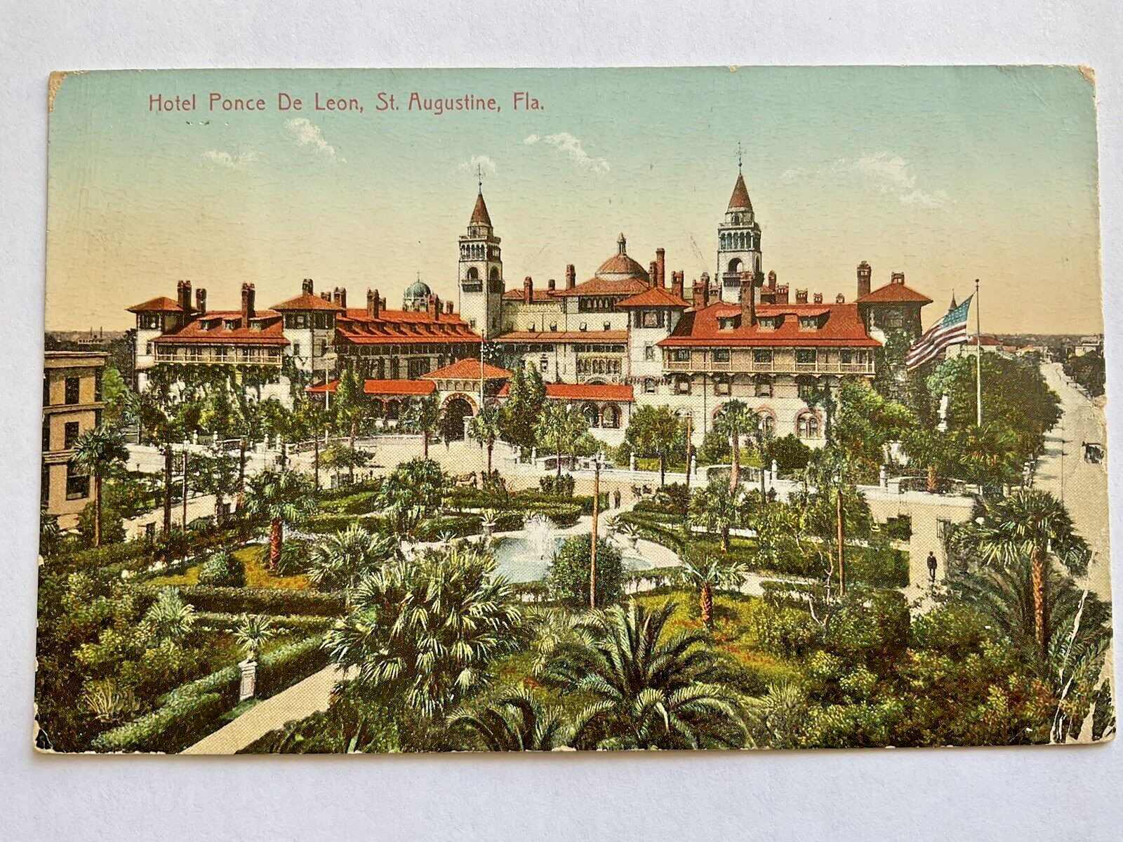 St. Augustine, Florida Postcard Hotel Once De Leon 1909, Melbourne