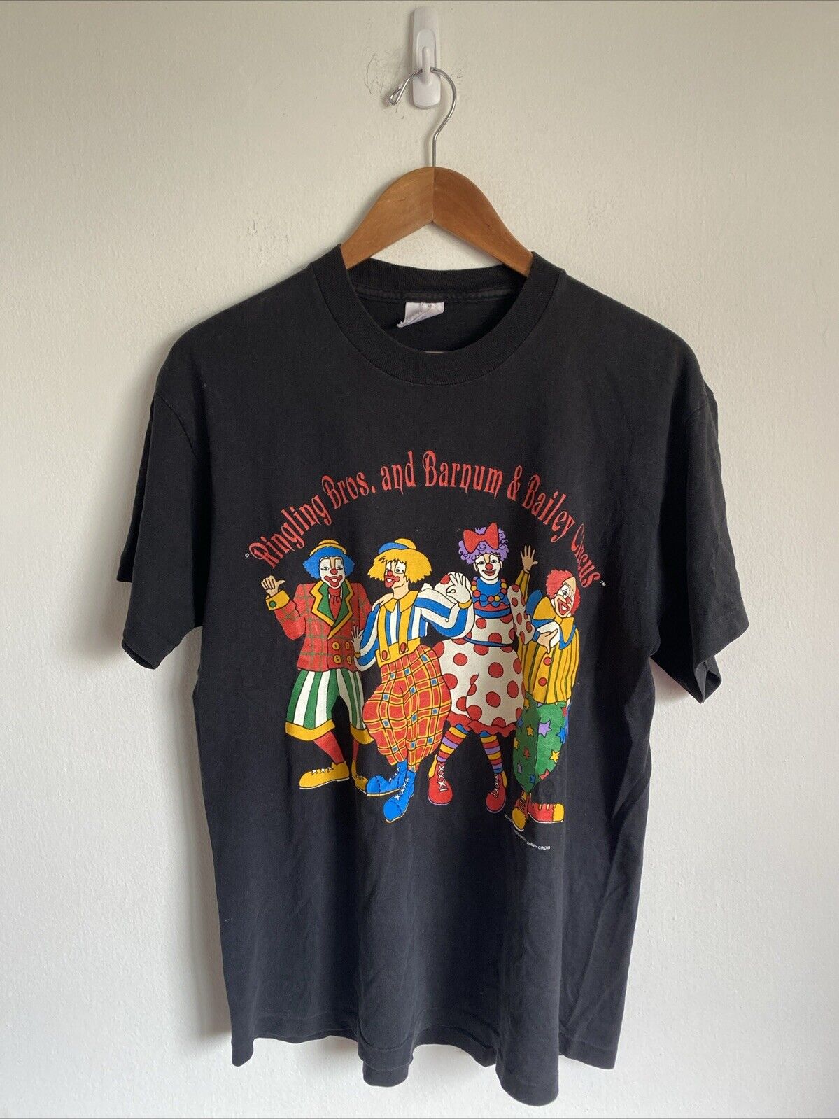 Vintage 90s Ringling Bros and Barnum & Bailey Circus Clown T Shirt Vtg