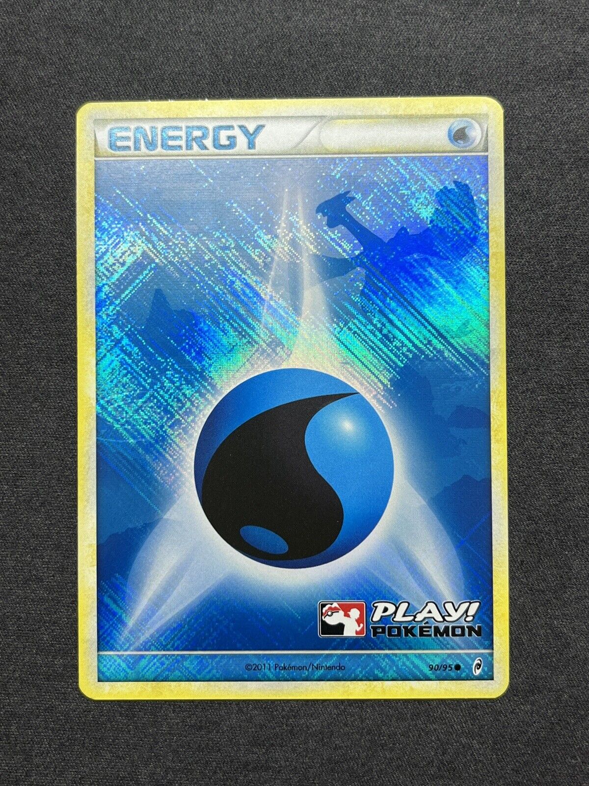 Pokemon Play Cross Hatch Holo Water Energy Lugia 90/95 Call of Legends 2011 NM
