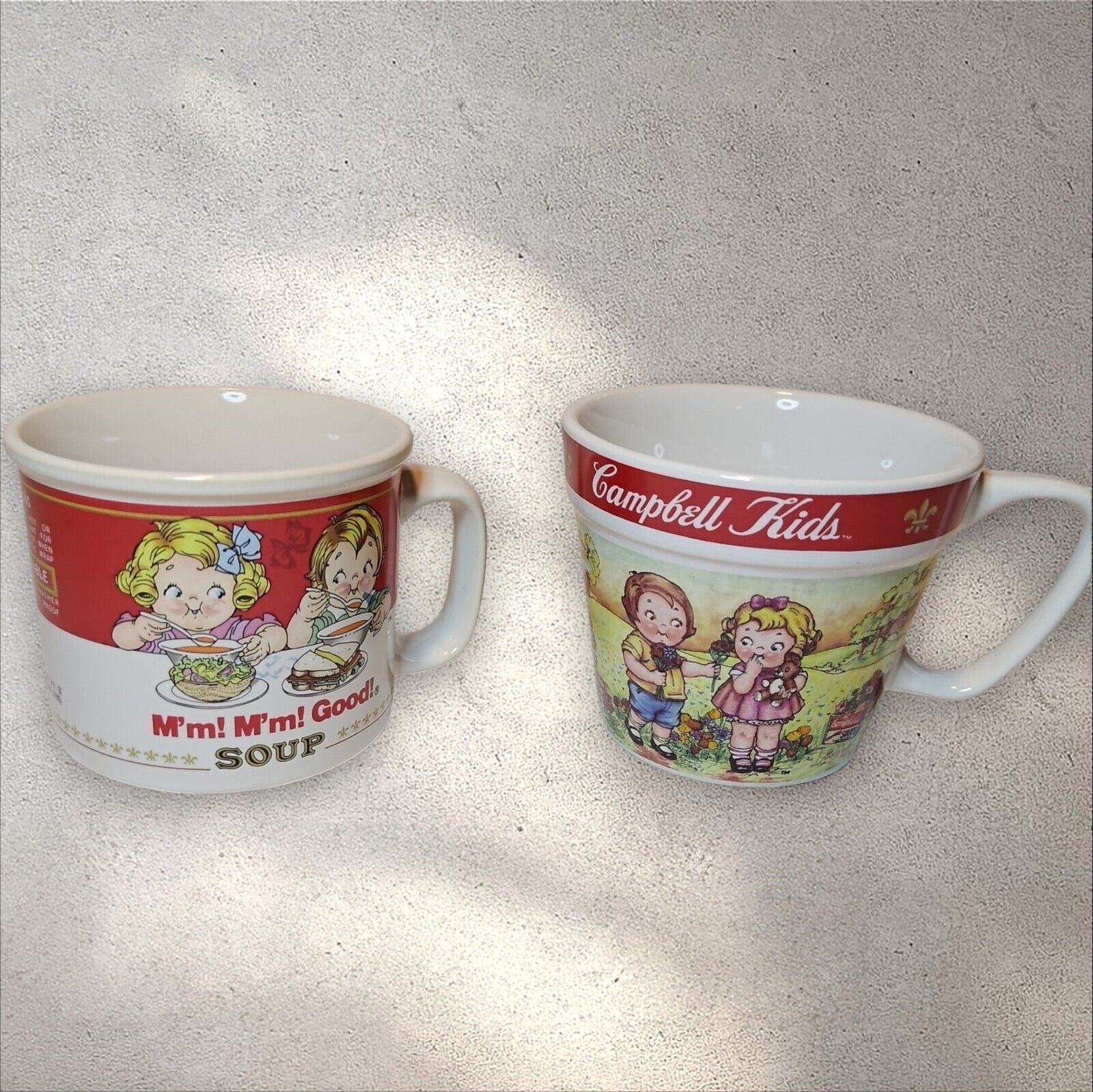 VTG Campbell Soup Mugs by Westwood 1989 & 2000