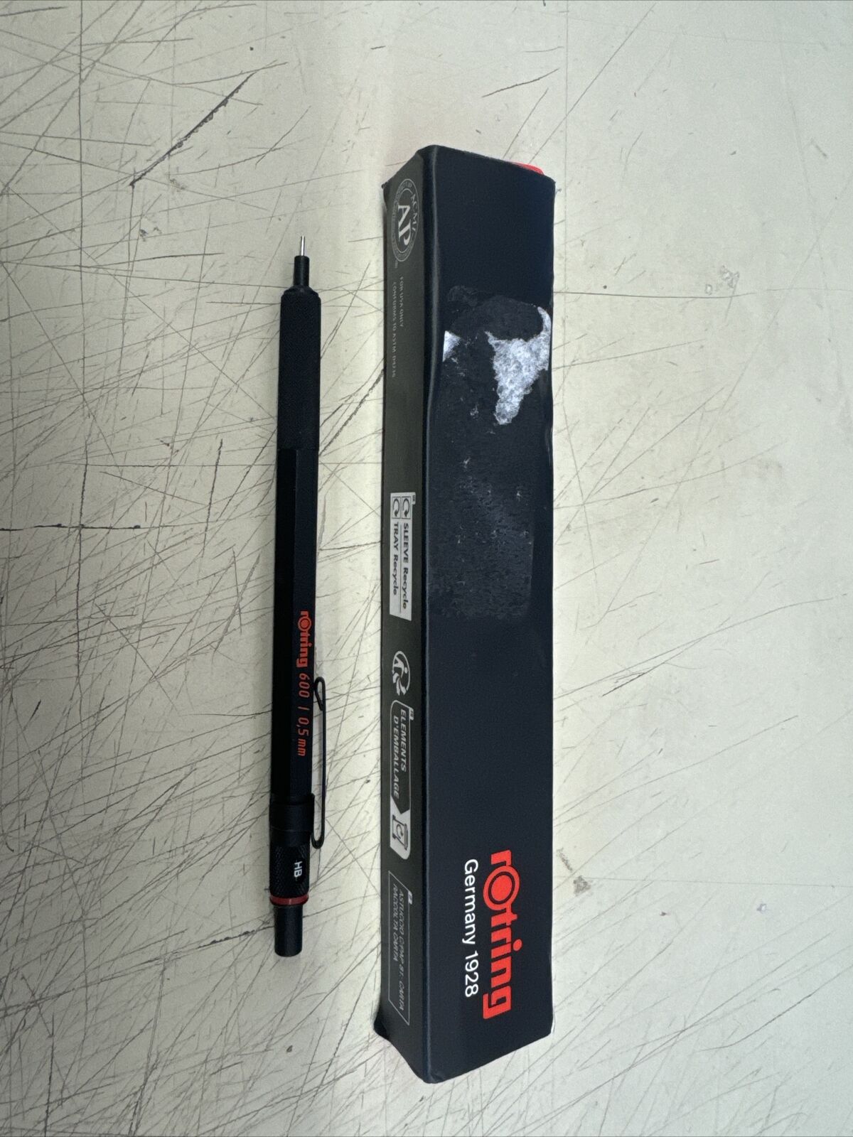 rOtring 600 0.5mm Black Barrel Mechanical Pencil