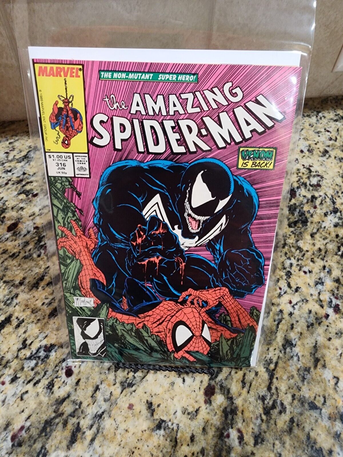 1989 MARVEL Comics AMAZING SPIDER-MAN #316 /1st cover App VENOM 1989