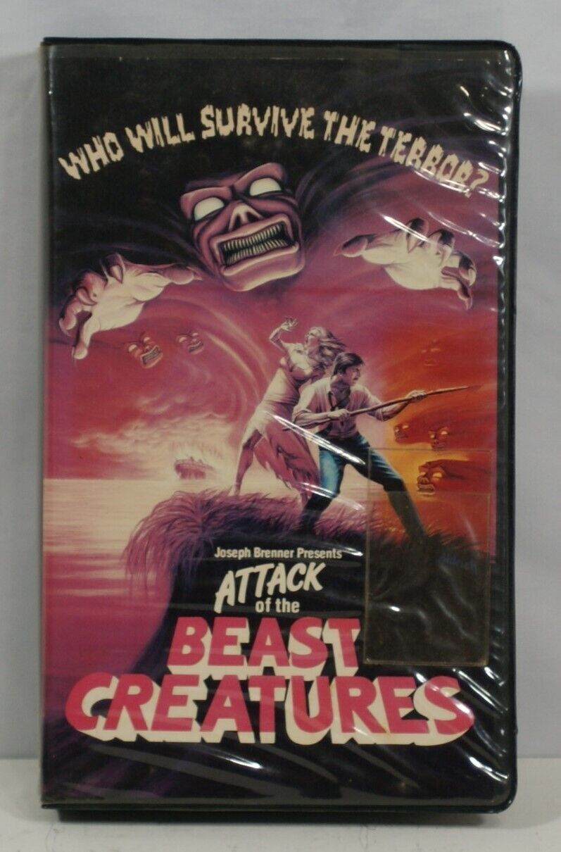 ATTACK OF THE BEAST CREATURES 1985 VHS WORLD VIDEO CLAMSHELL REGIONAL HORROR HTF