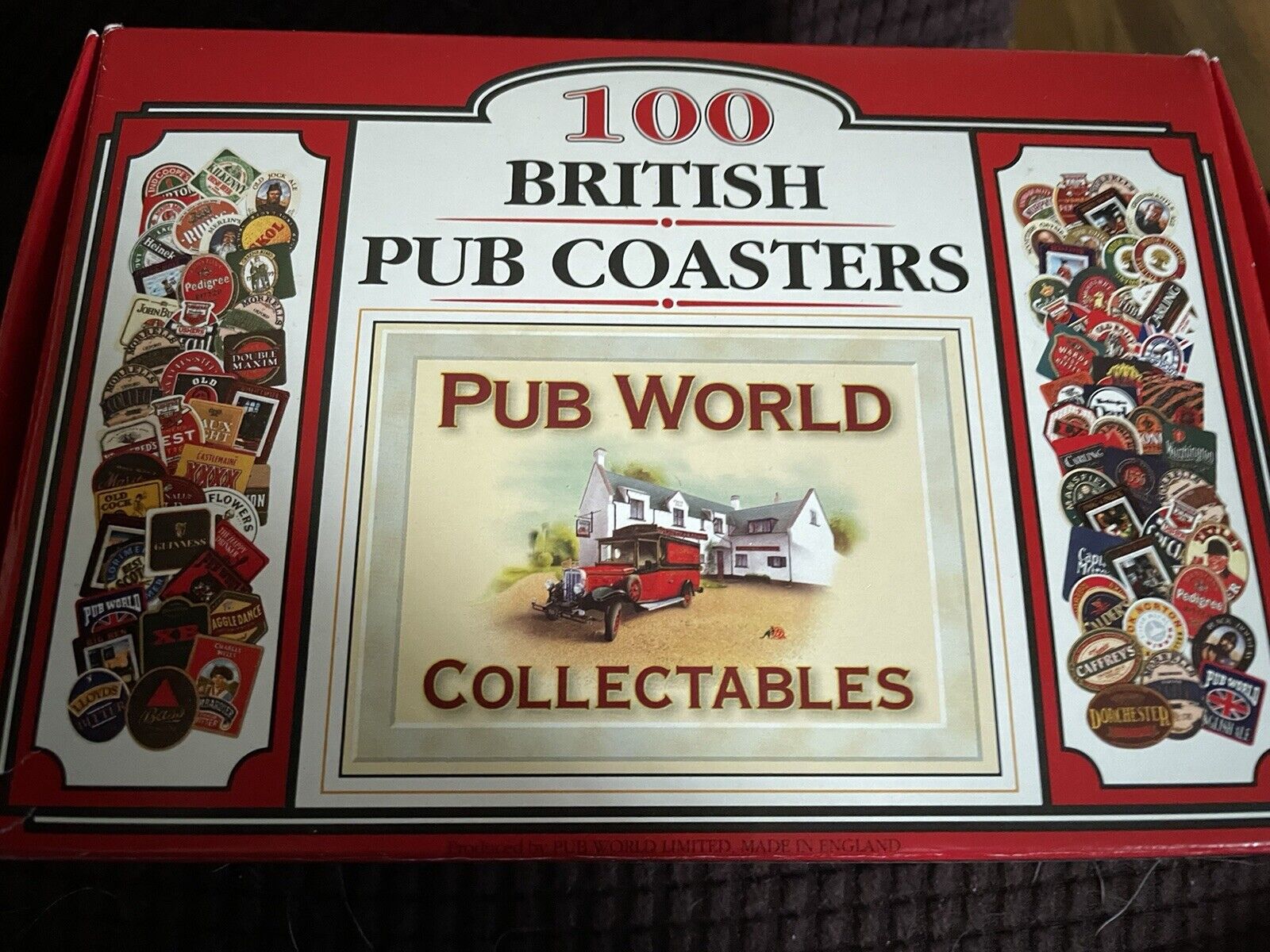 100 British Pub Coasters New in Opened Box