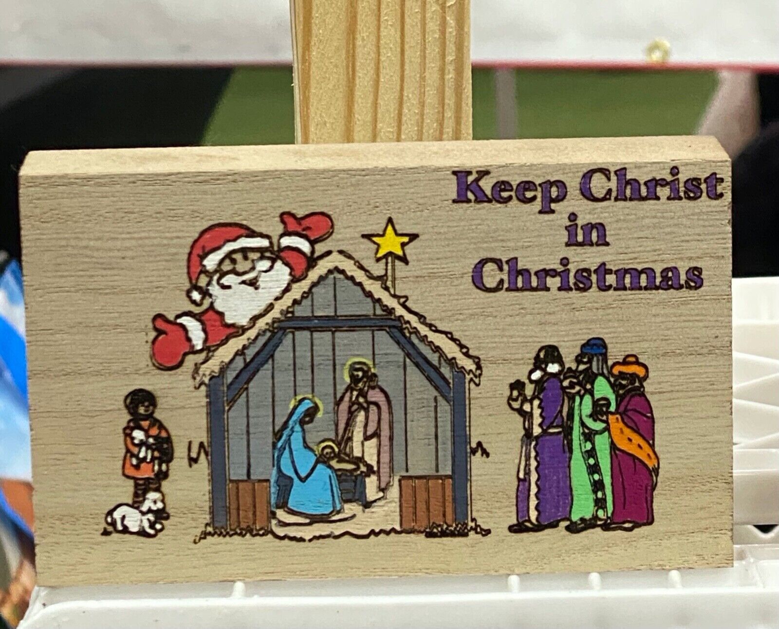 Keep Christ In Christmas Plaque