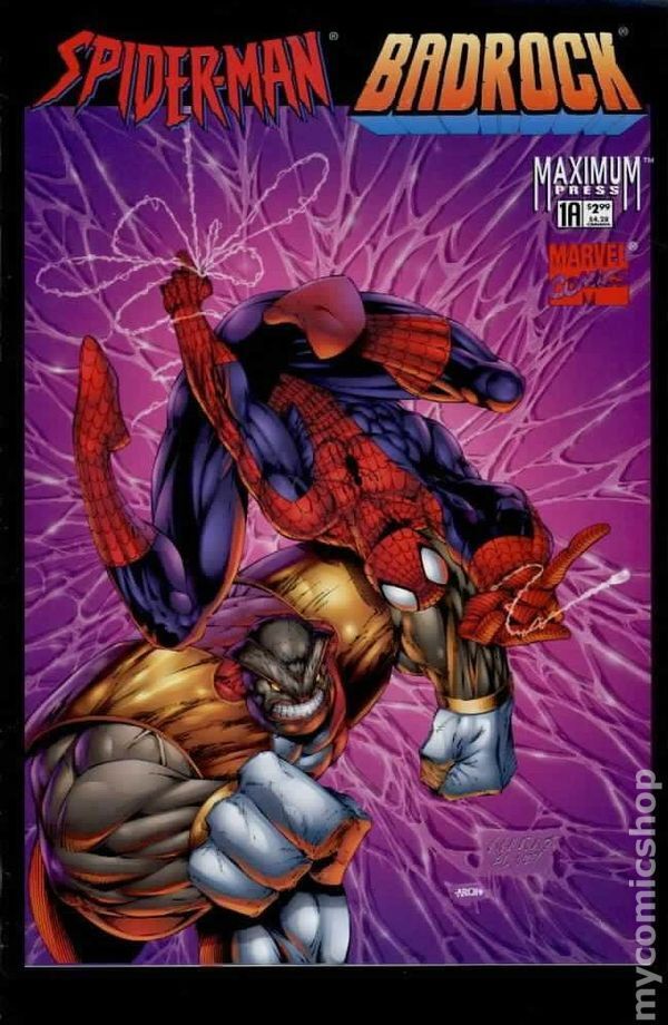 Spider-Man Badrock 1A1 NM- 9.2 1997 Stock Image