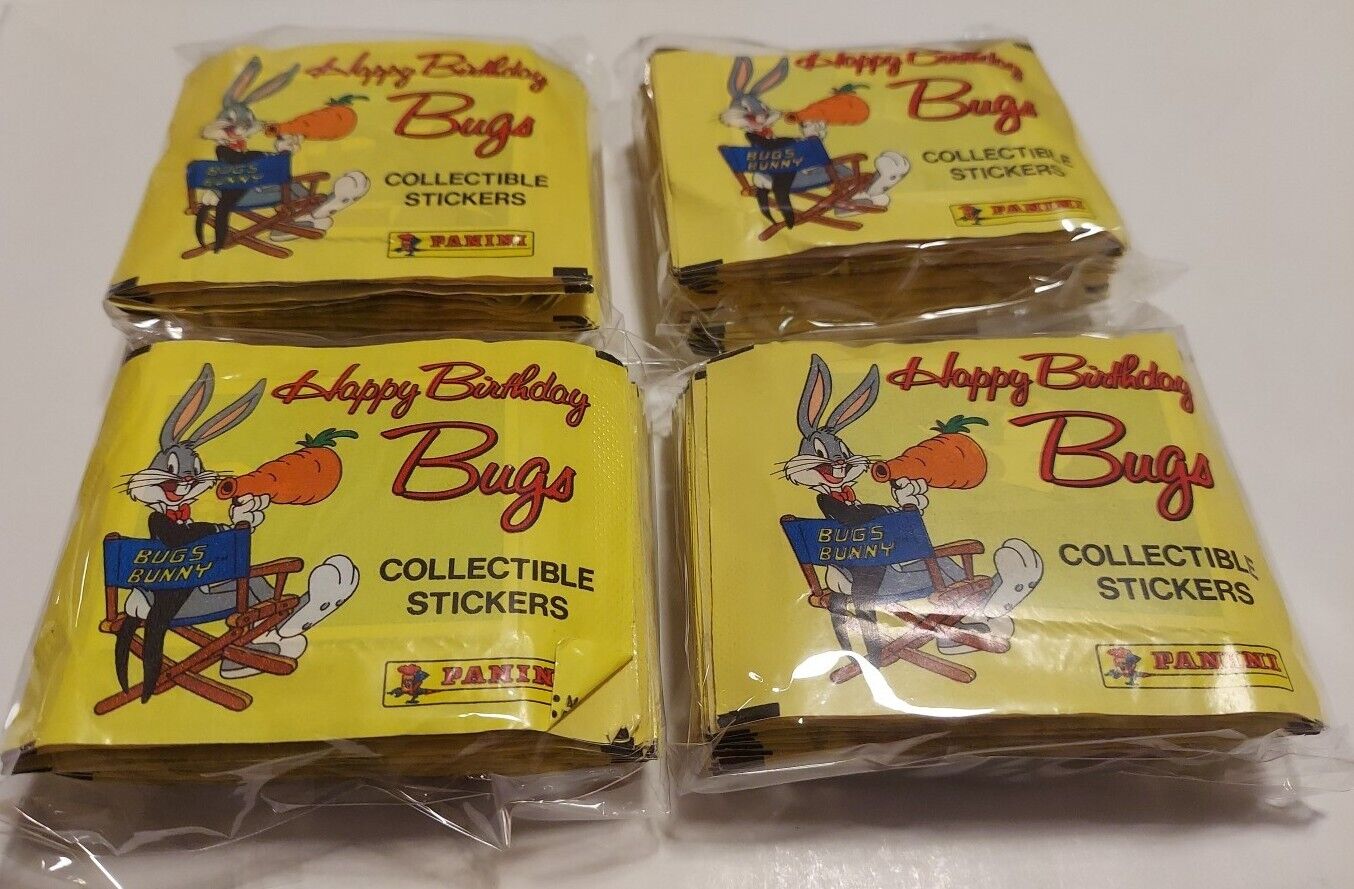 1990 Panini Looney Tunes HAPPY BIRTHDAY BUGS (100) Packs Sealed New