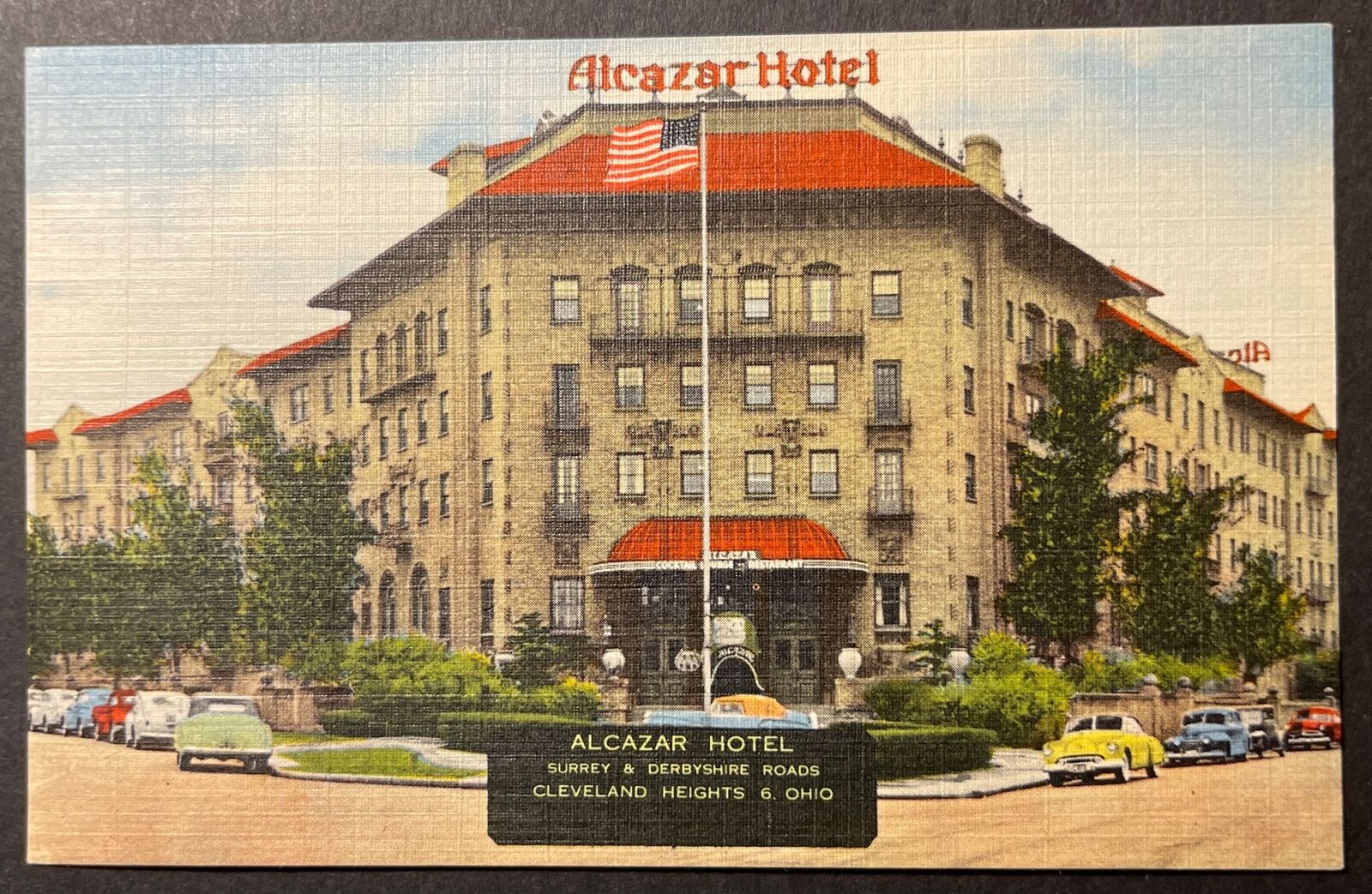 Alcazar Hotel Cleveland Heights Ohio linen