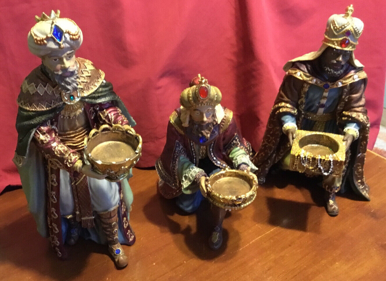 Kirkland “Three Kings Candle Holder Christmas Nativity Set”