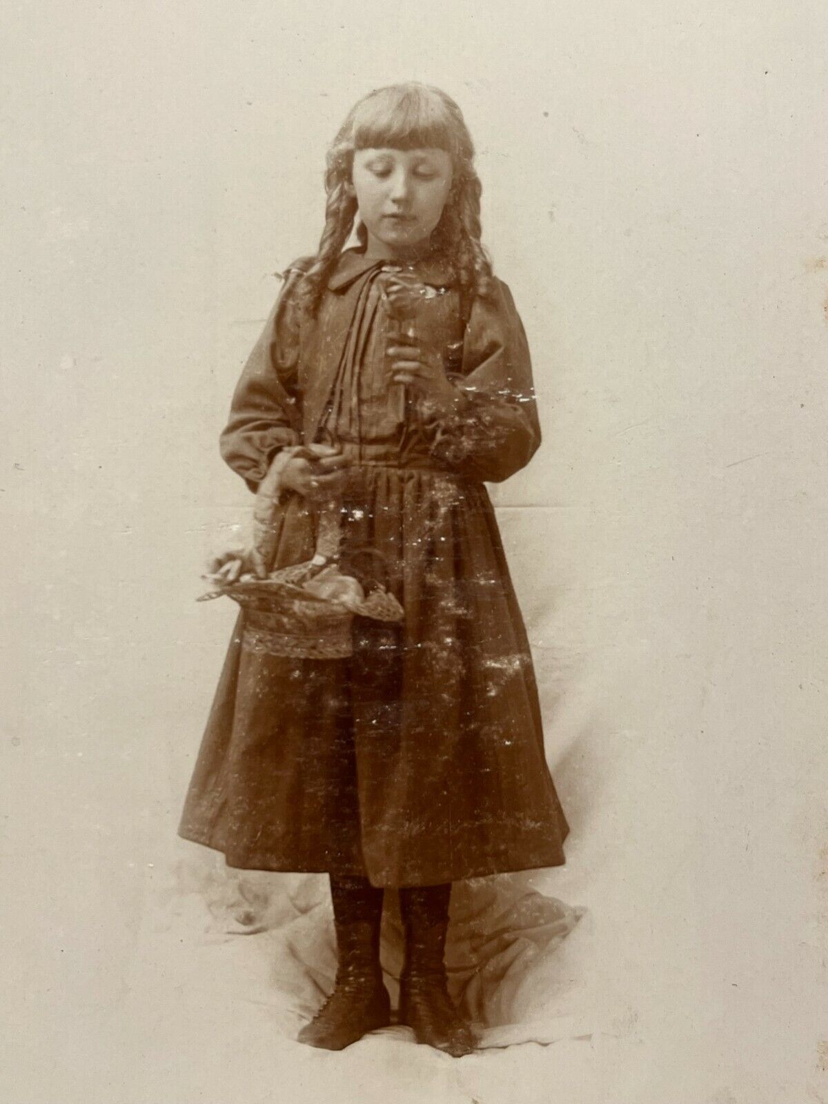 Wheeling West Virginia Cabinet Photo OPHELIA MARIE ORNOLD Pretty Girl 1891