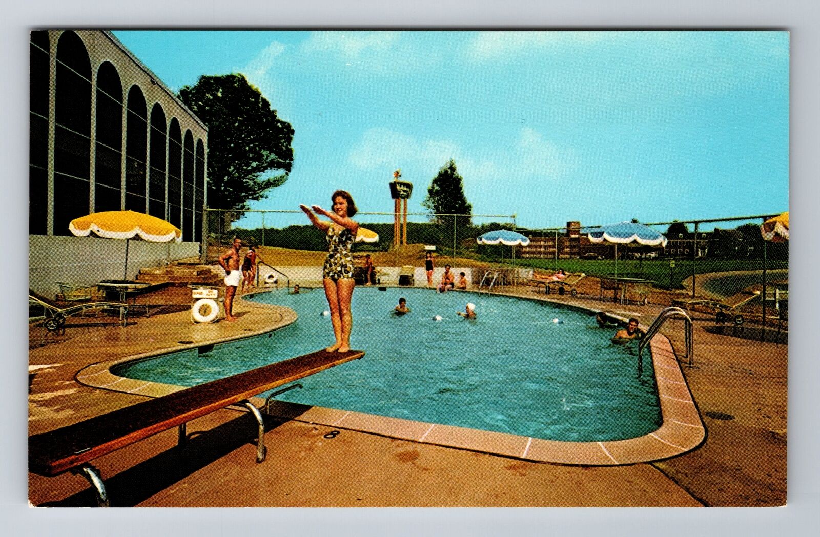 Arlington VA-Virginia, Holiday Inn, Advertising, Antique Vintage Postcard