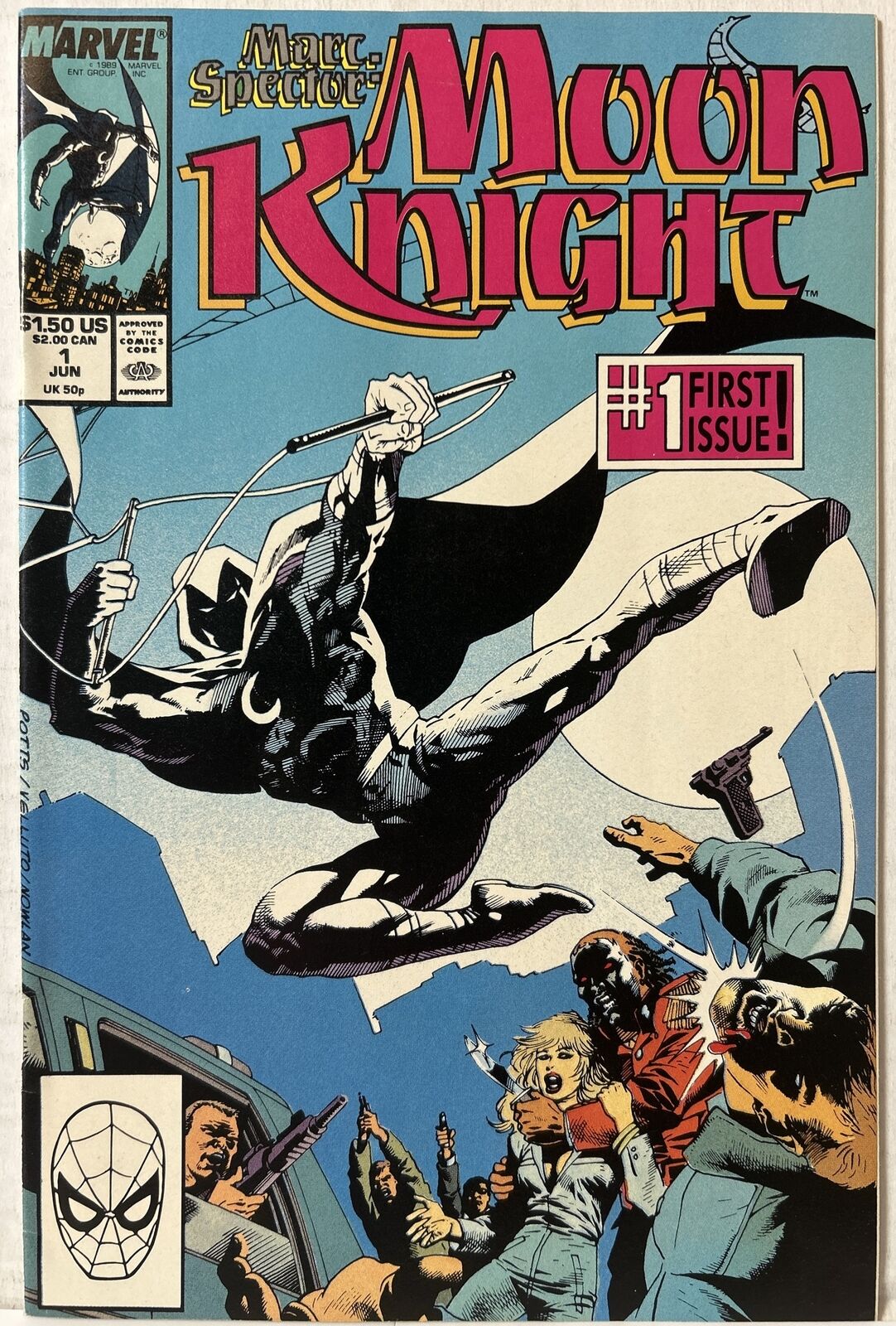 Marc Spector: Moon Knight #1 1989 Marvel Comics *VF*