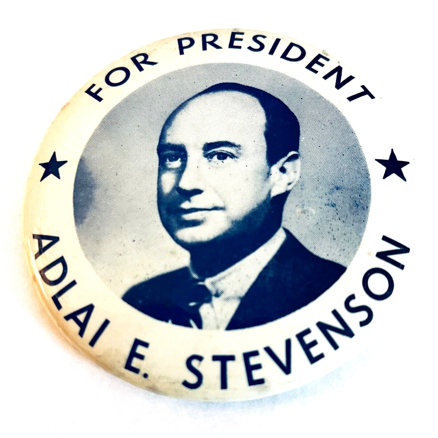 1922 Vintage Button Pin Adlai Stevenson President Button Campaign Badge Pin