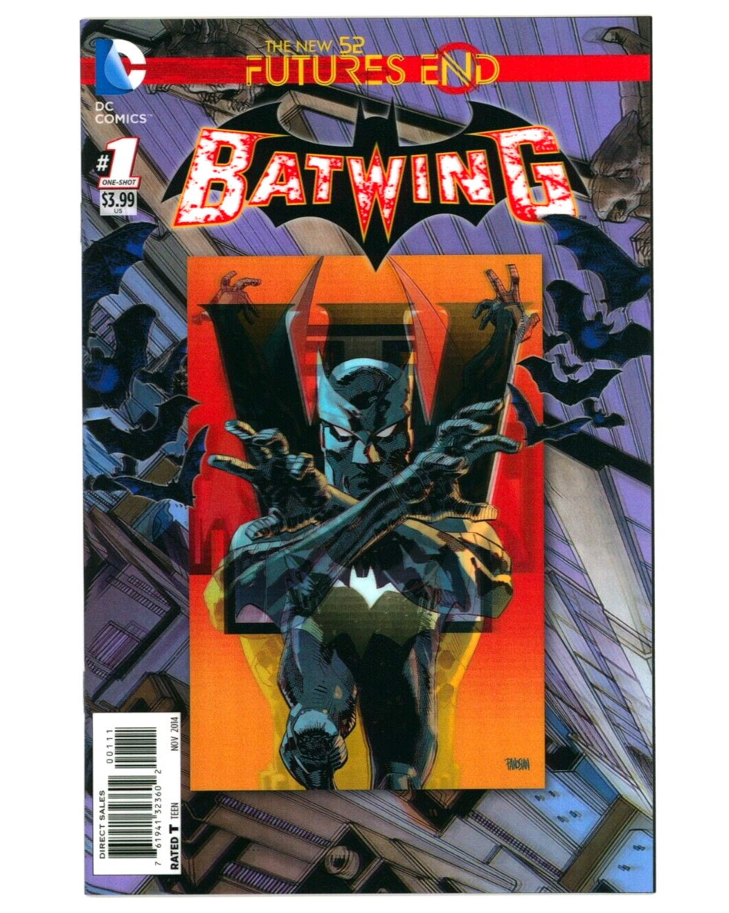 DC Comics New 52 BATWING: FUTURES END #1 Lenticular Cover