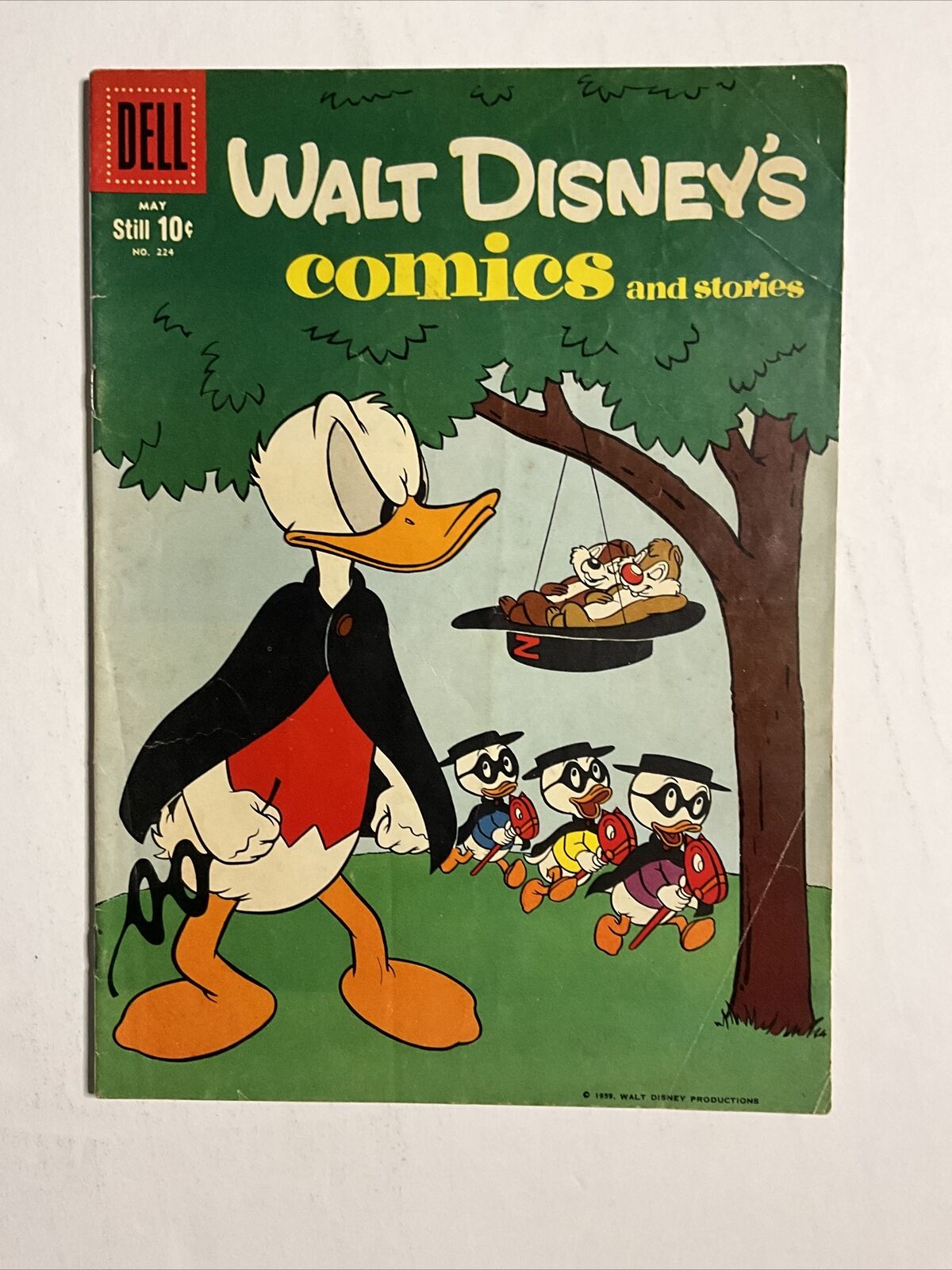 Walt Disney’s Comics And Stories #224 (1959) 7.0 FN Dell Comic Silver Age Book