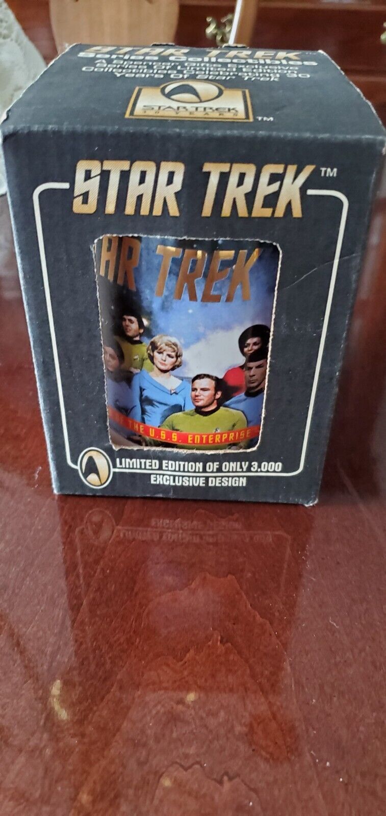 1996 Spencer\'s  Star Trek First Episode Limited Edition Tankard In Box