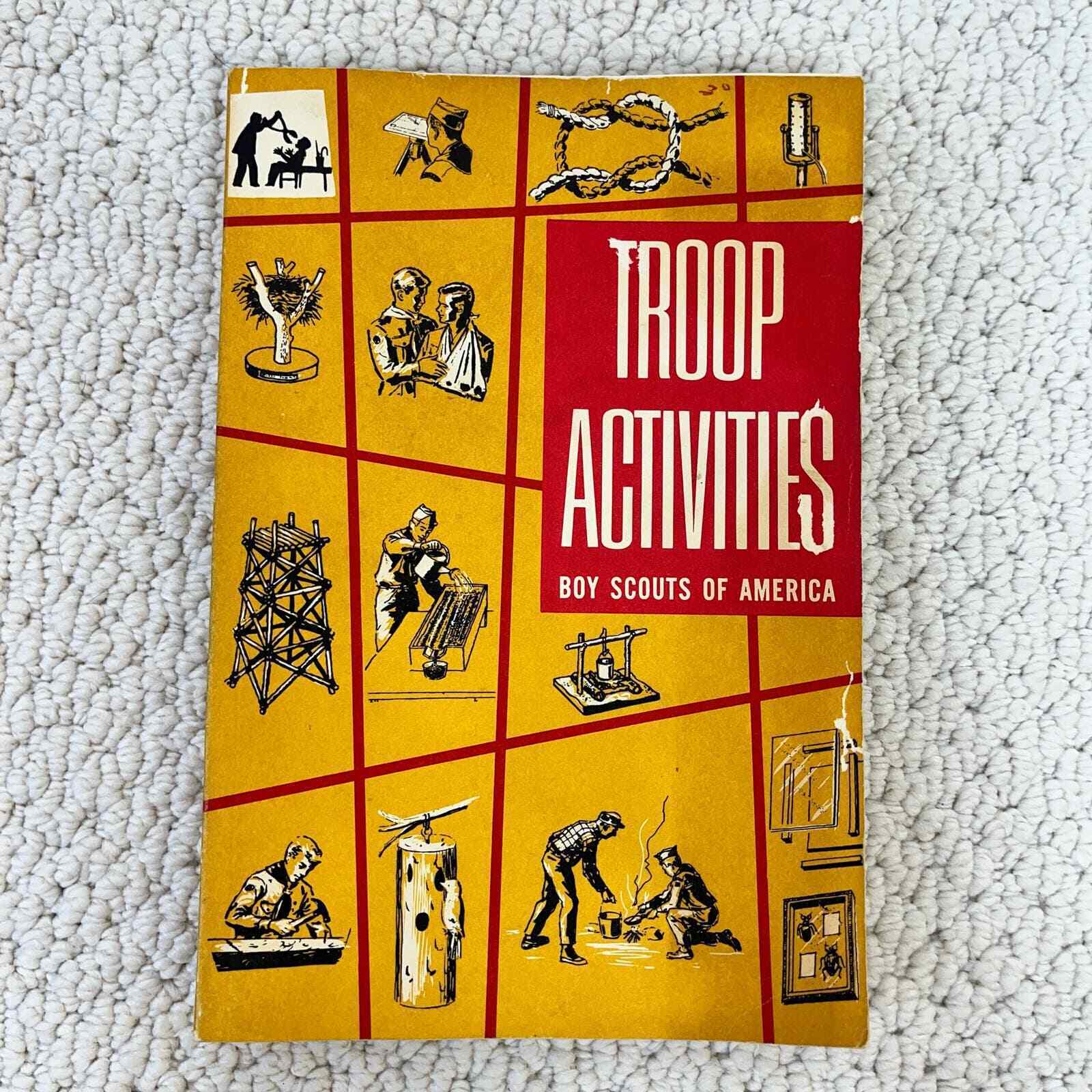 Troop Activities BSA Boy Scouts of America Handbook 1969 Softcover Very Good
