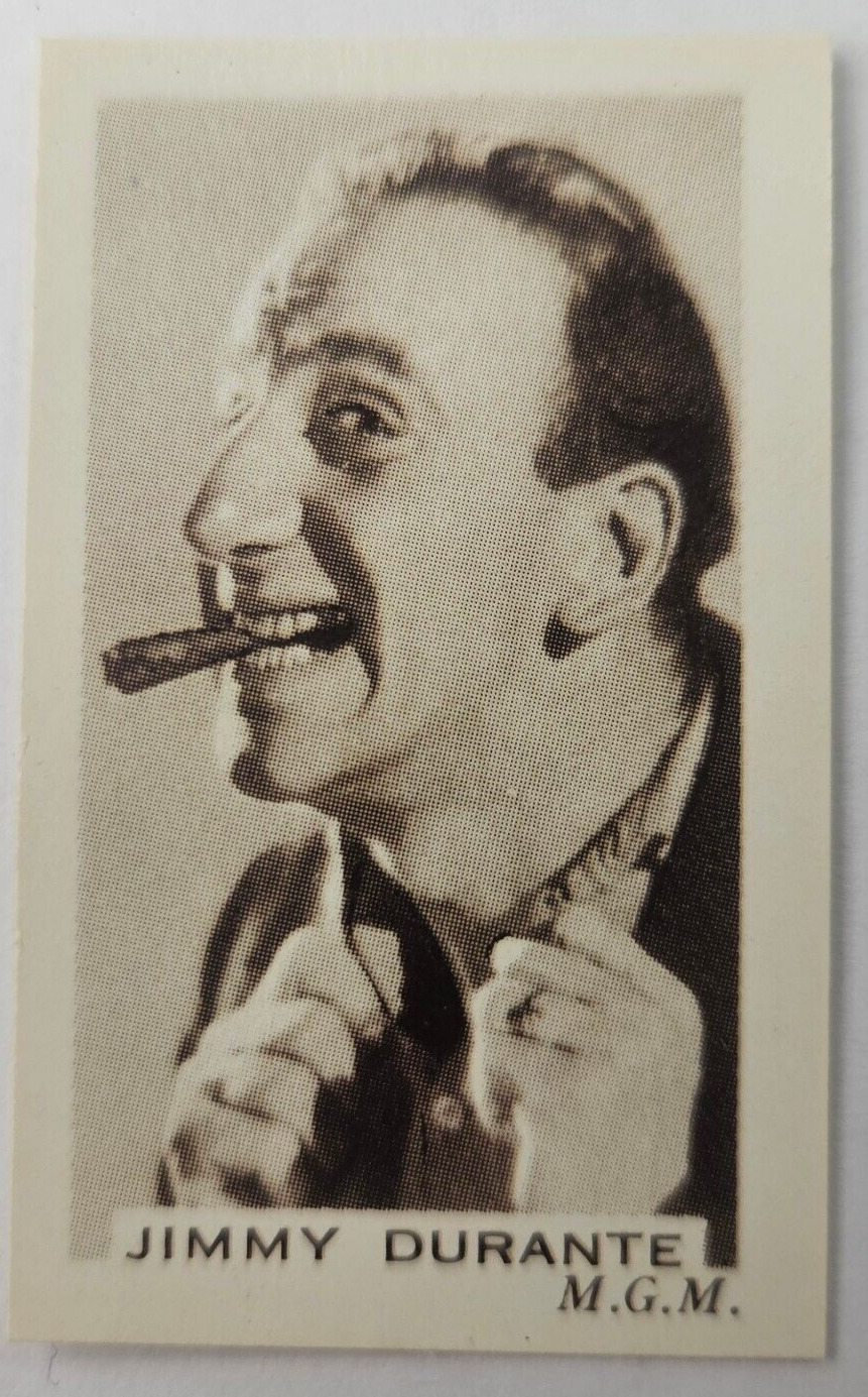 1936 Facchino's Cinema Stars Food Issue #15 Jimmy Durante