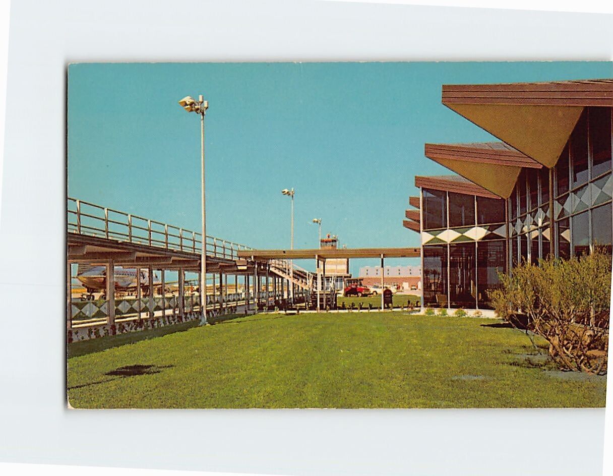 Postcard New Airport From Field Side Lake Charles Louisiana USA