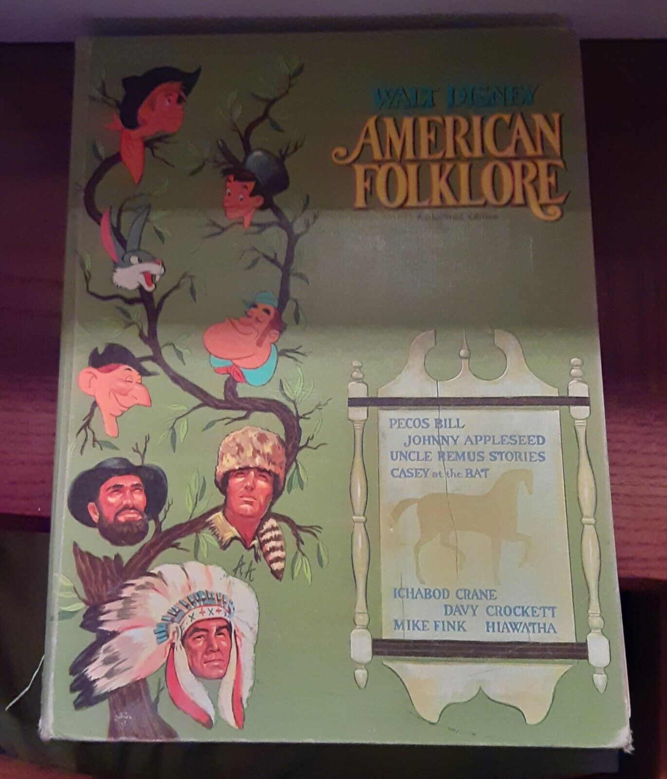 Vintage Walt Disney American Folklore Hardcover Book