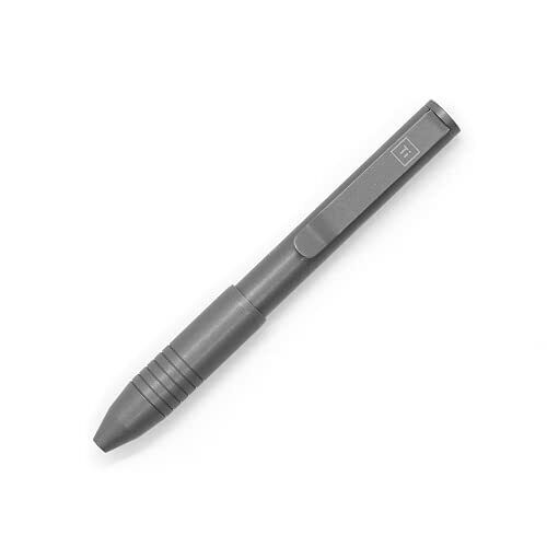 BIG IDEA DESIGN Ti Pocket Pro  The Auto Adjusting EDC Pen - Titanium Stonewashed