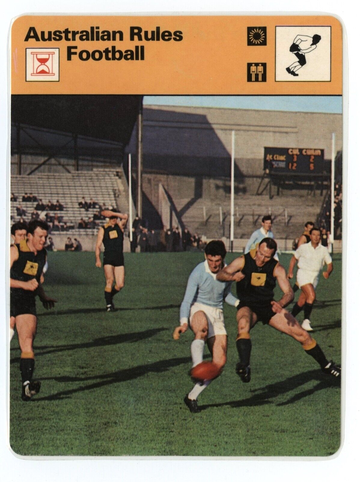 Australian Rules Football -    Sportscasters Card- LAMINATED