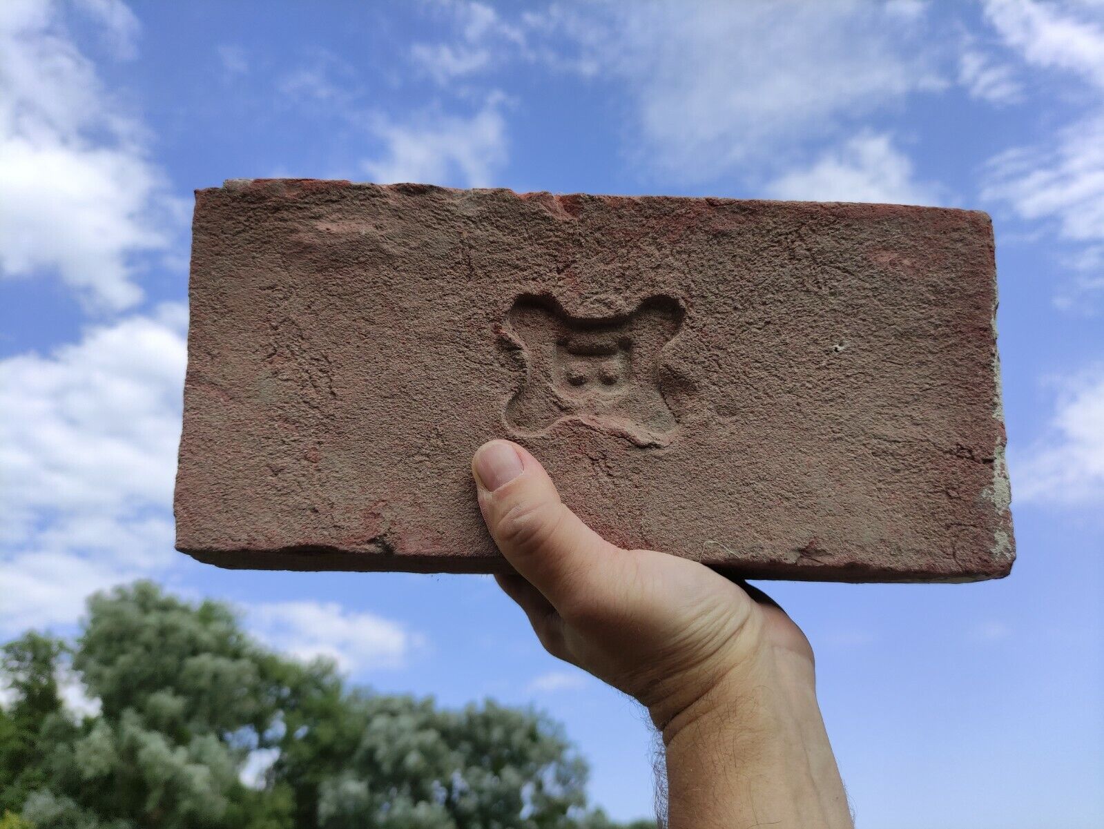 Antique Clay Brick 1890s B Berl Nevoner Collection Ukraine vintage bricks pavers